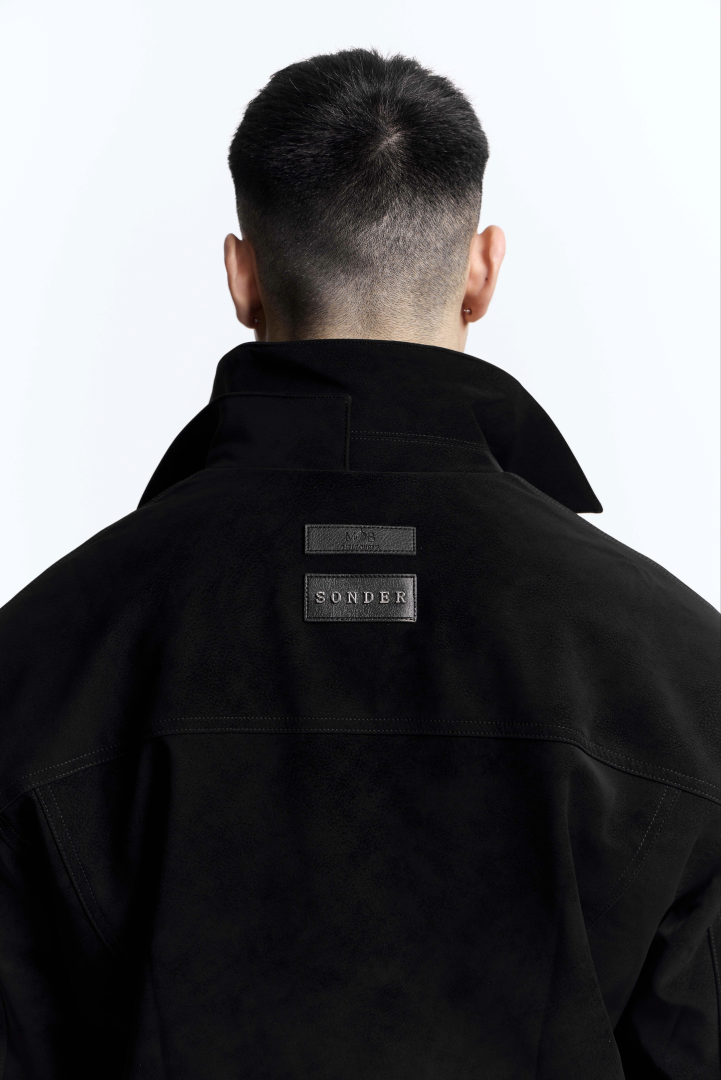 Bloom Leather Jacket · Obsidian