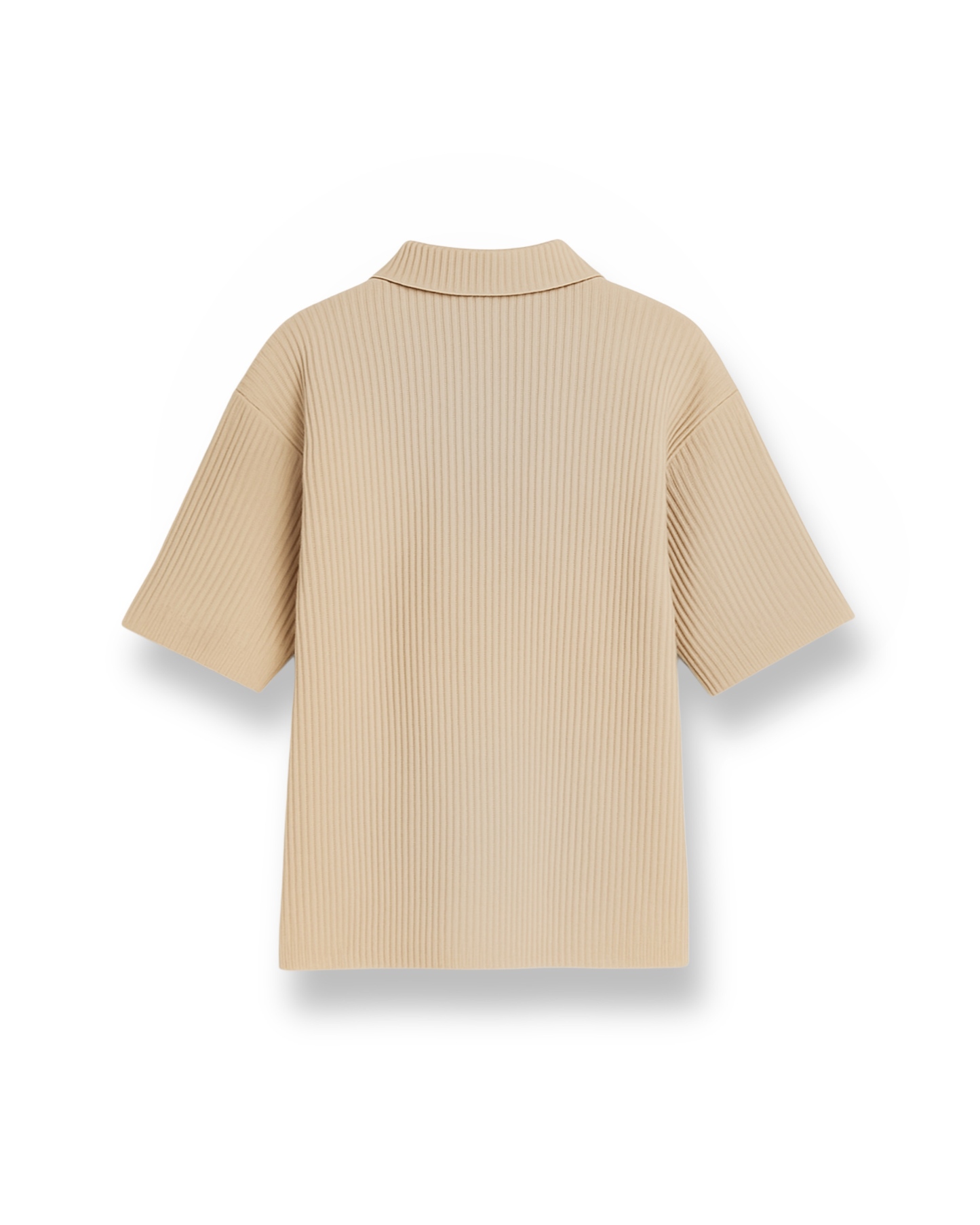 STONE PLISSE POLO SHIRT