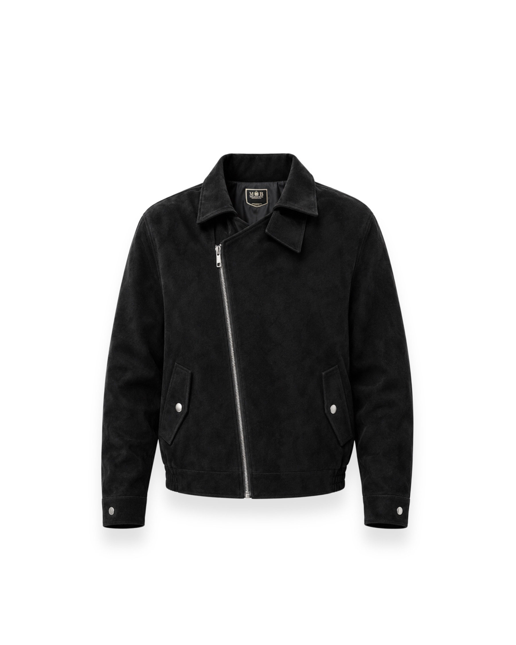 Bloom Leather Jacket · Obsidian