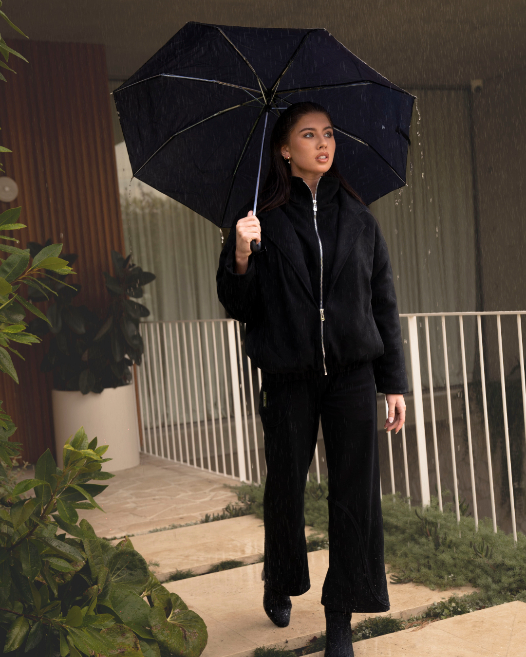 BLAZER PUFFER IN SABLE 