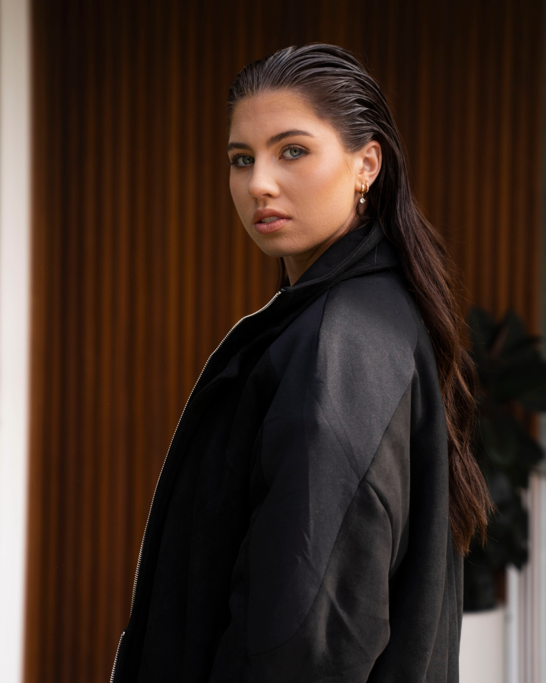 BLAZER PUFFER IN SABLE 