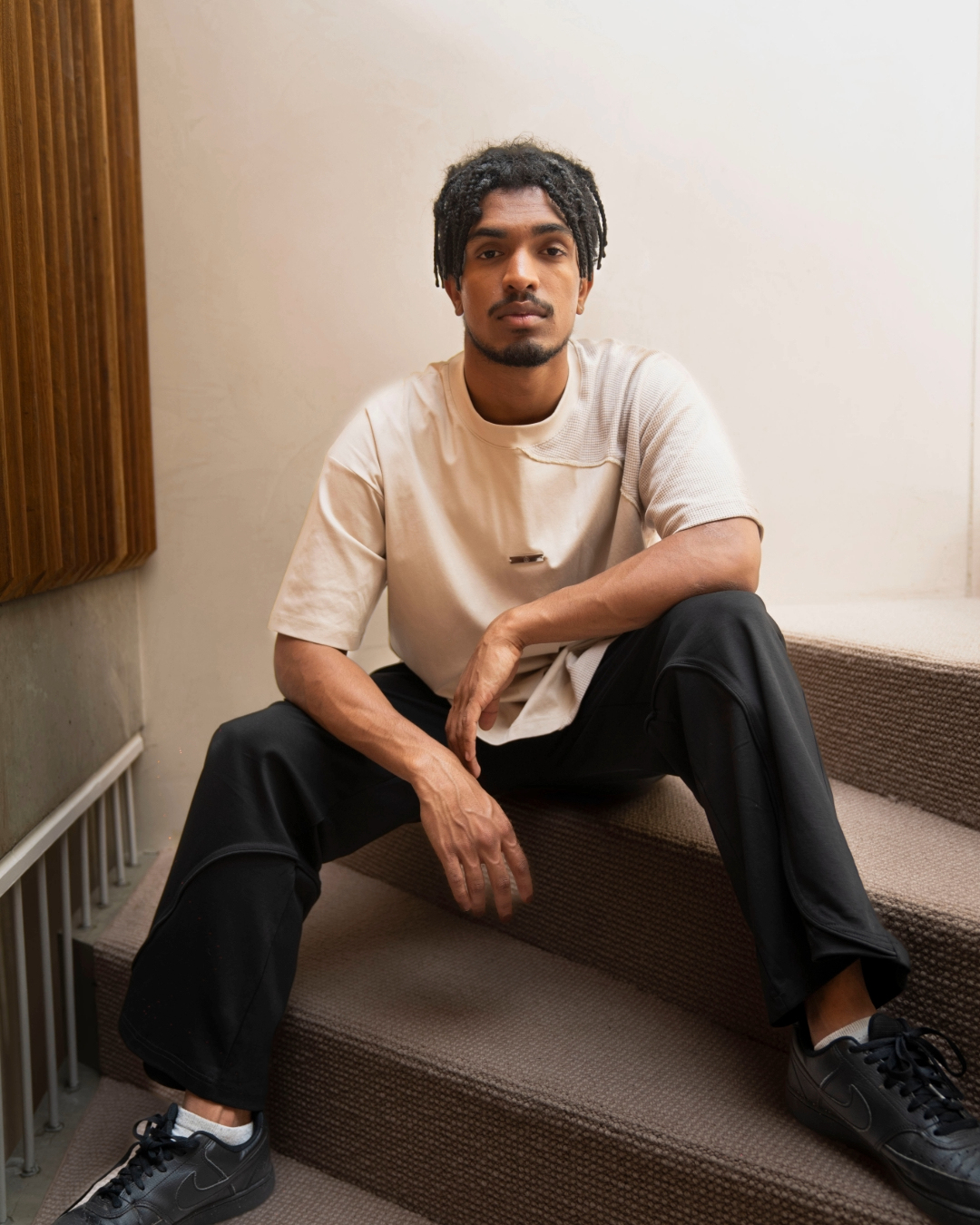 RIDING THE WAVE FORMAL SWEATPANTS IN SABLE (BLACK)