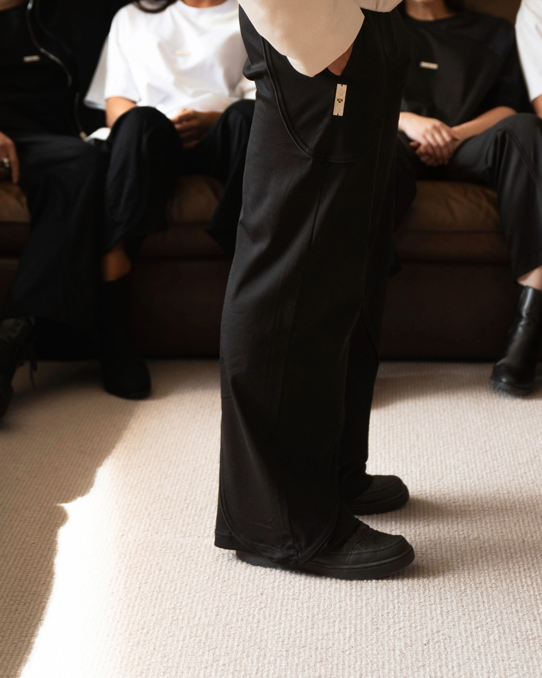 RIDING THE WAVE FORMAL SWEATPANTS IN SABLE (BLACK)