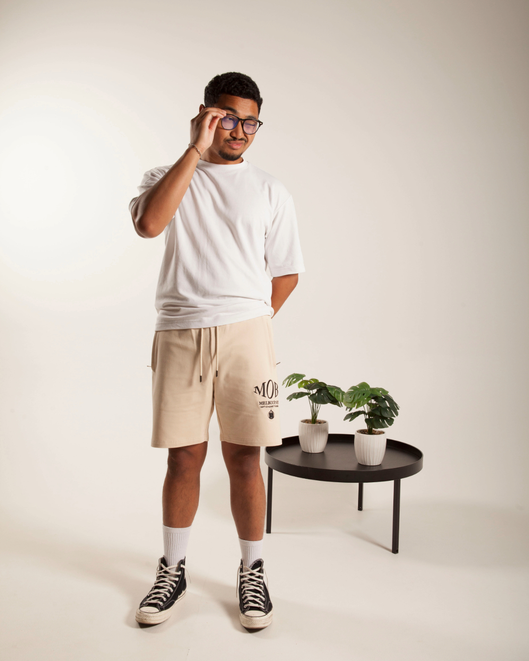 WHITE MOCHA MEZZA FORZA SHORTS