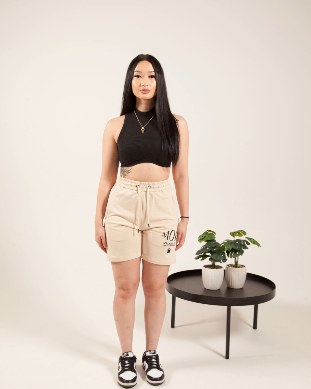 WHITE MOCHA MEZZA FORZA SHORTS