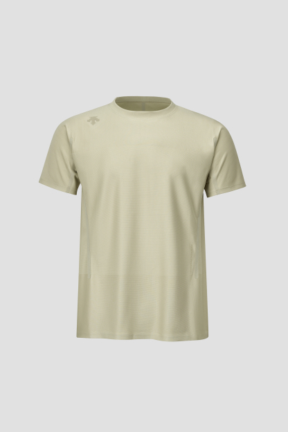 TRAINING Men Knit Short Sleeve T-Shirt-Descente SG