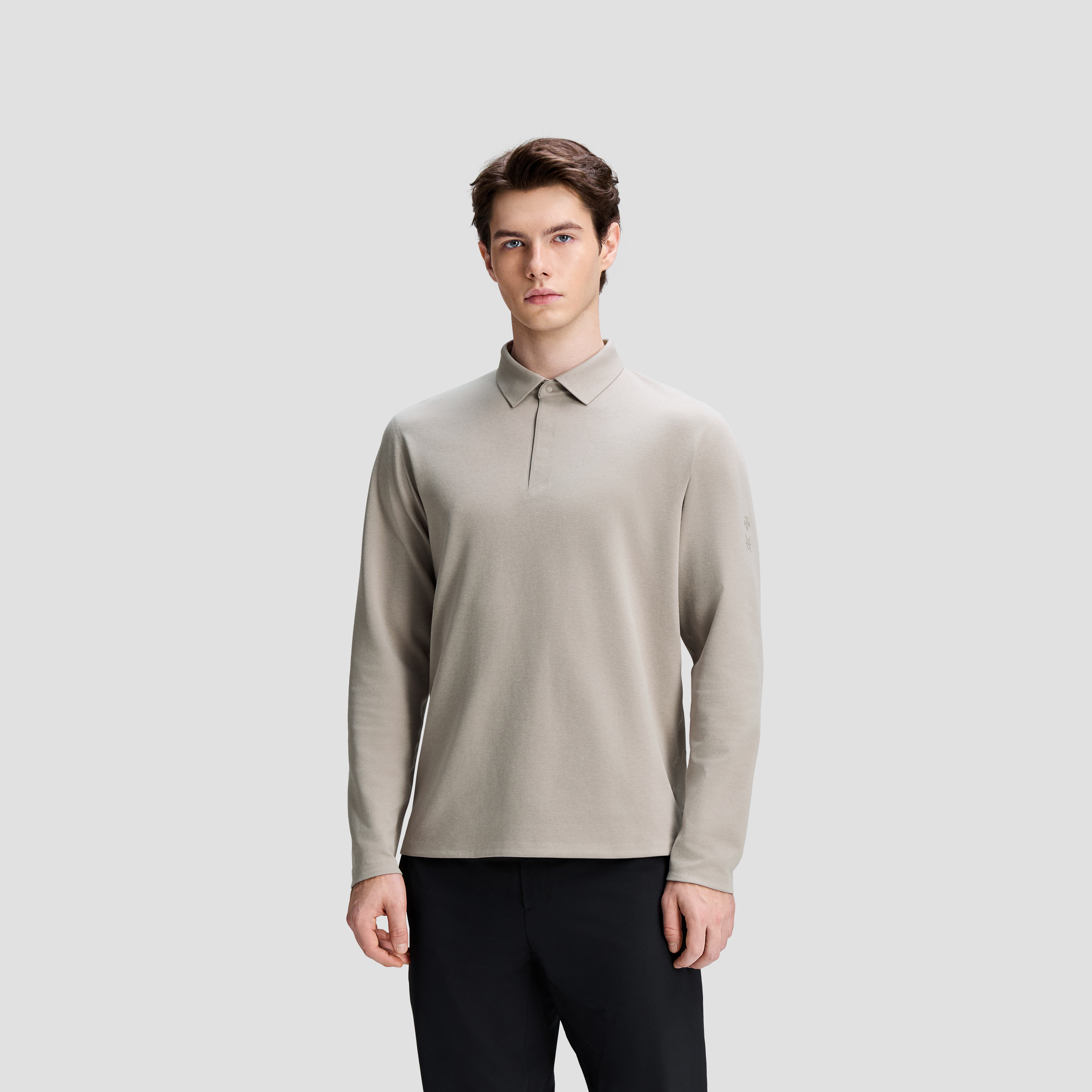 Men's DUALIS Long Sleeve Polo Shirt