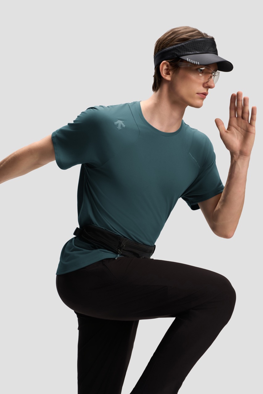 Men's Running Moisture-Wicking Quick-Dry Short-Sleeve Knit Top