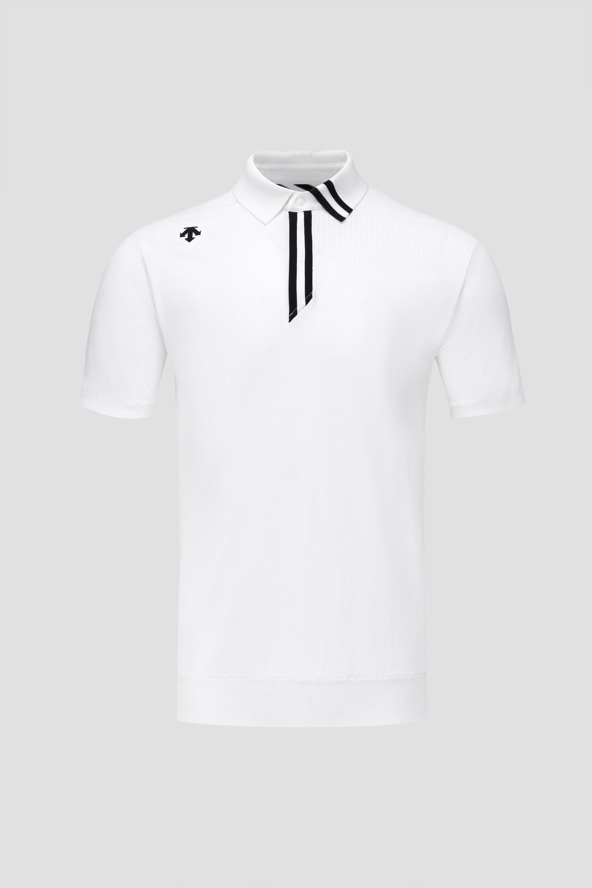 V NECK SHORT SLEEVE POLO WHITE – HYPEGOLF ONLINE STORE