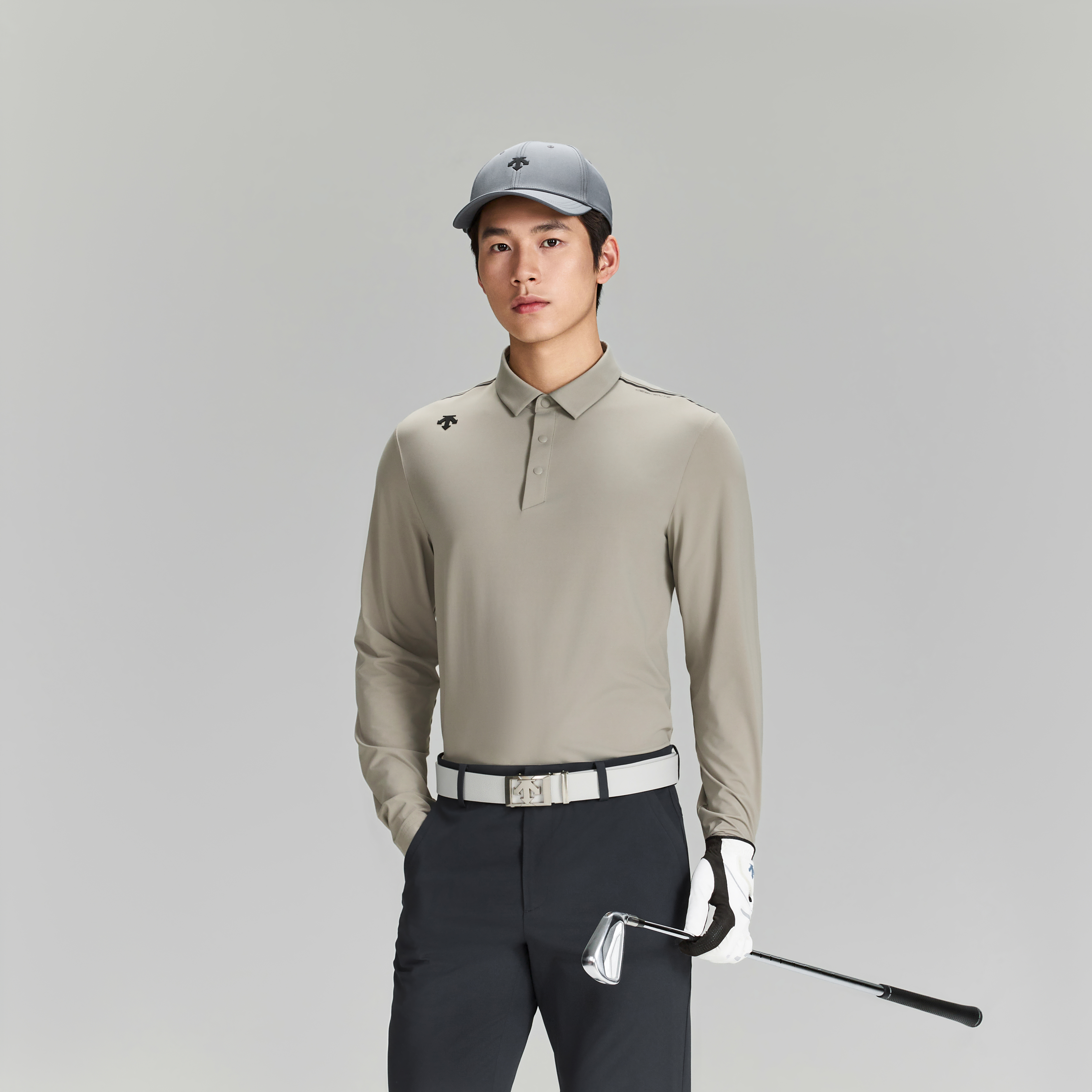 Men's Golf Long Sleeve Polo Shirt