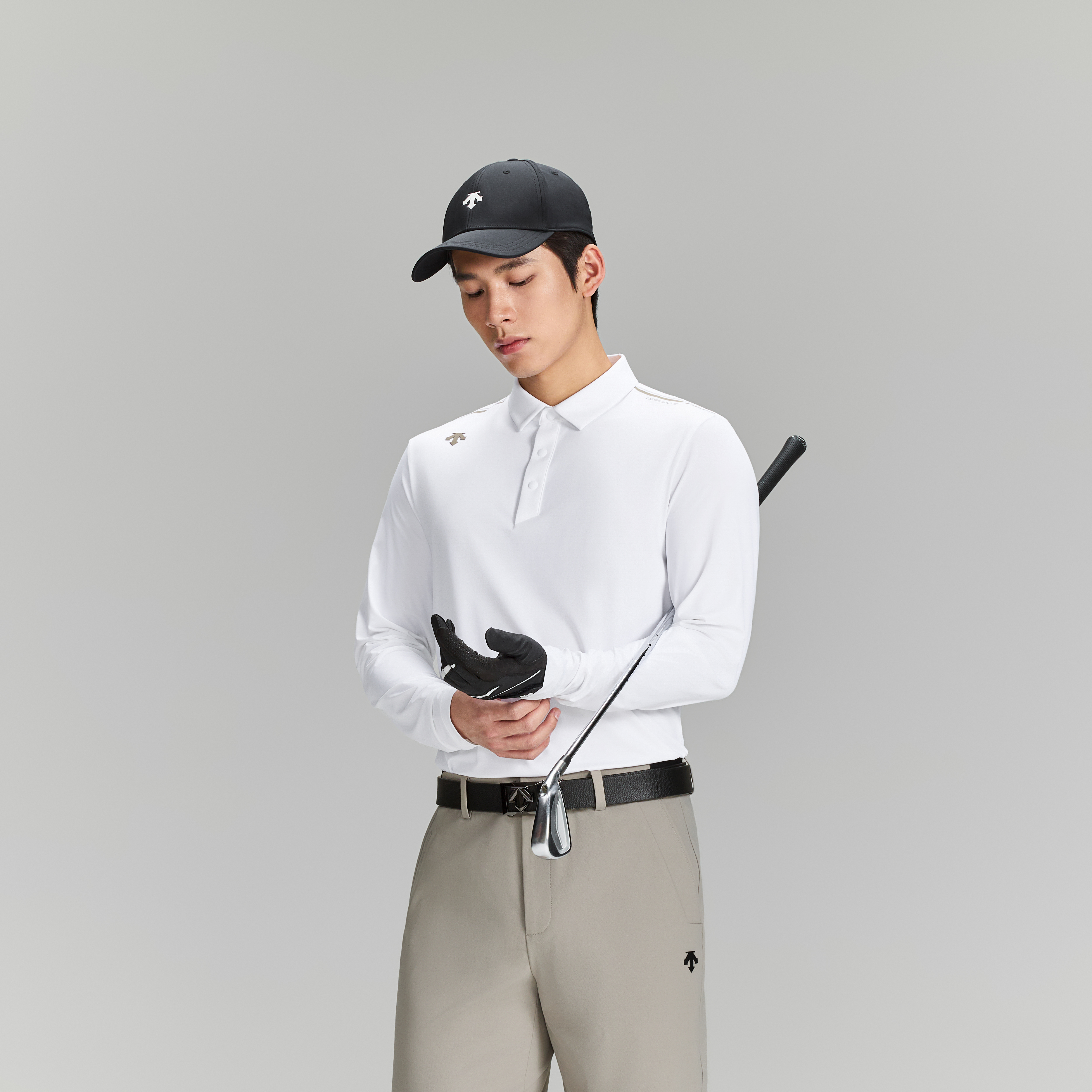 Men's Golf Long Sleeve Polo Shirt