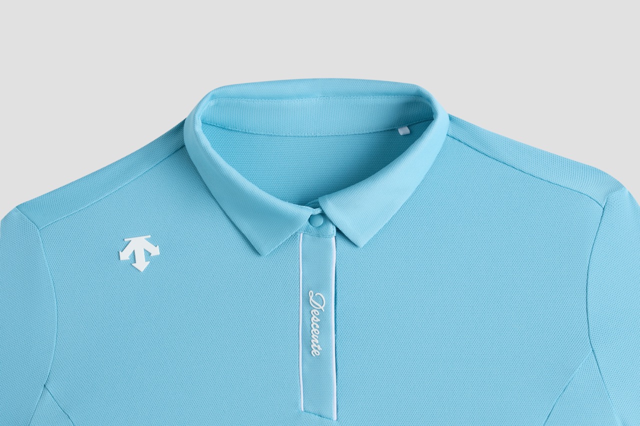 Women's Golf Princess Seam Ribbed Sleeve Short-Sleeve Polo Shirt