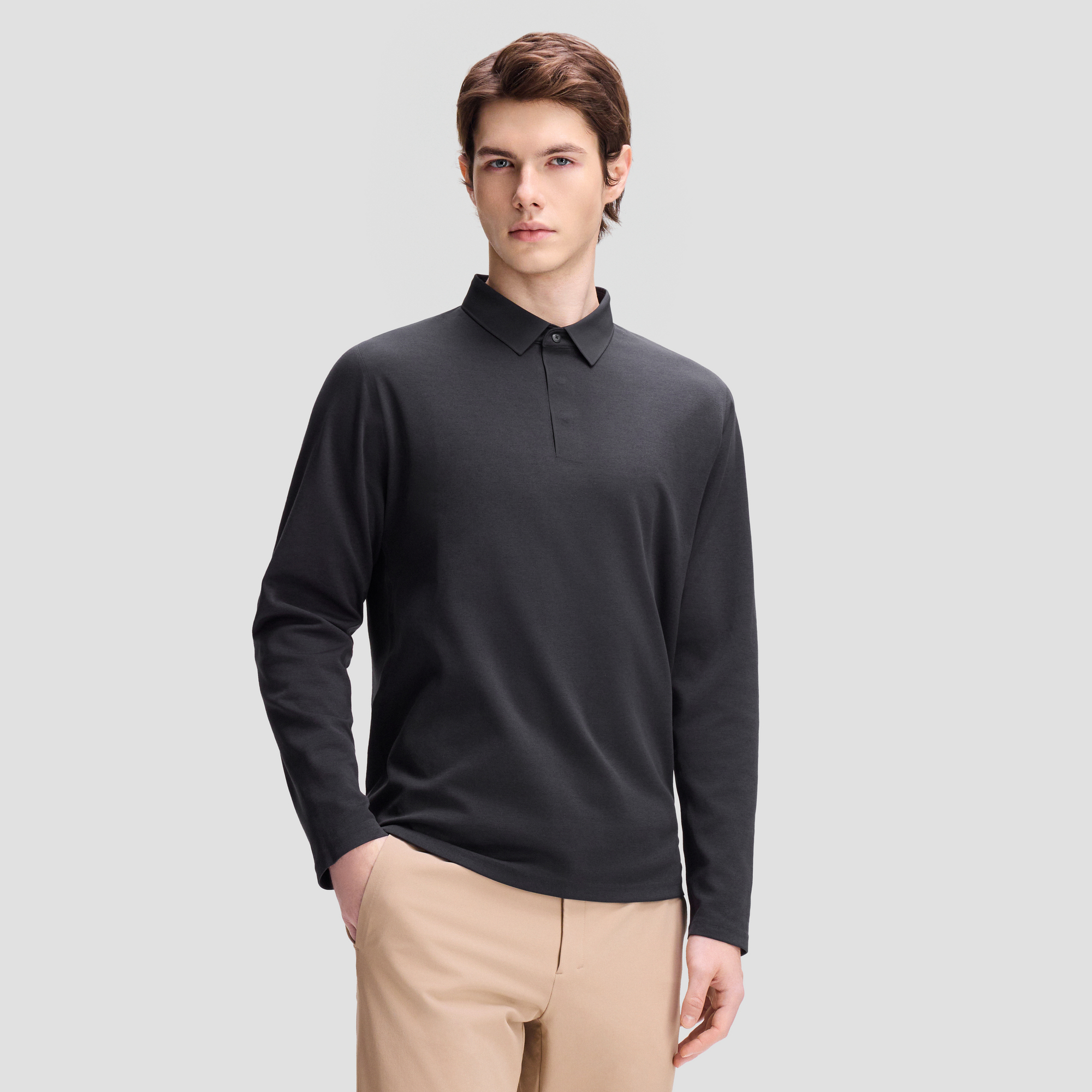 Men's Dualis Long Sleeve Polo Shirt