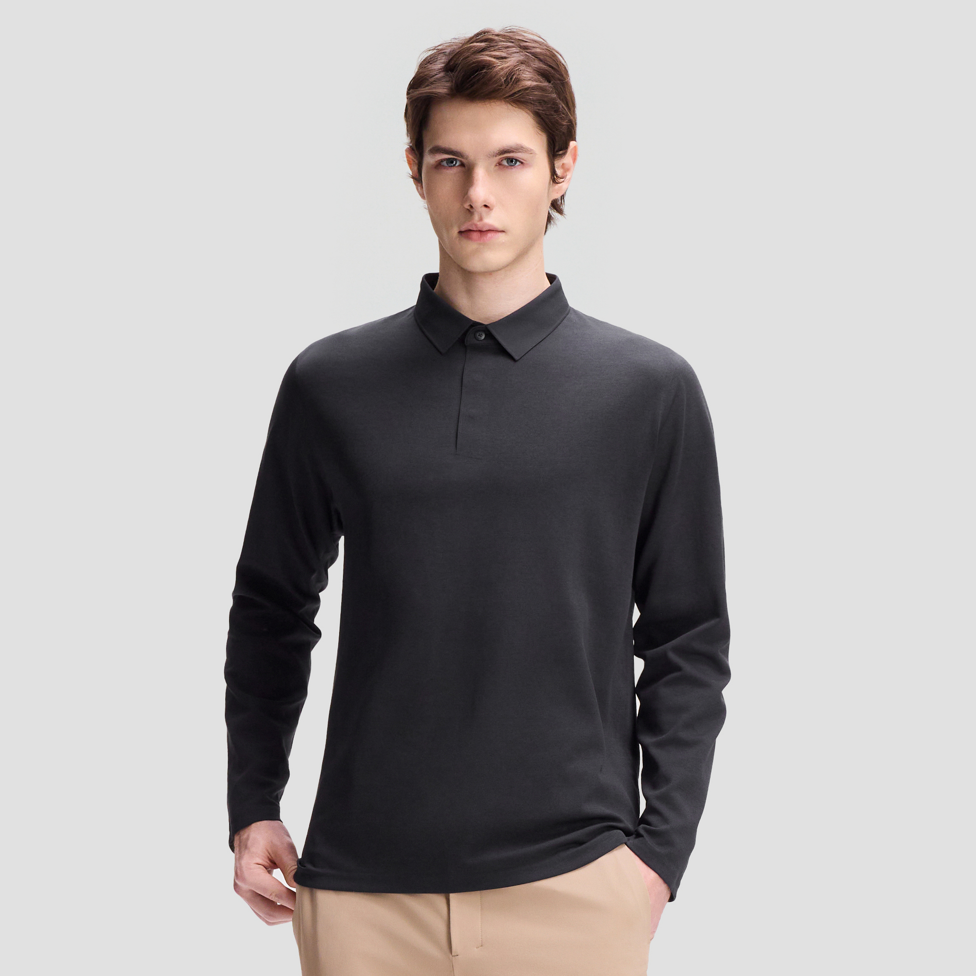 Men's Dualis Long Sleeve Polo Shirt