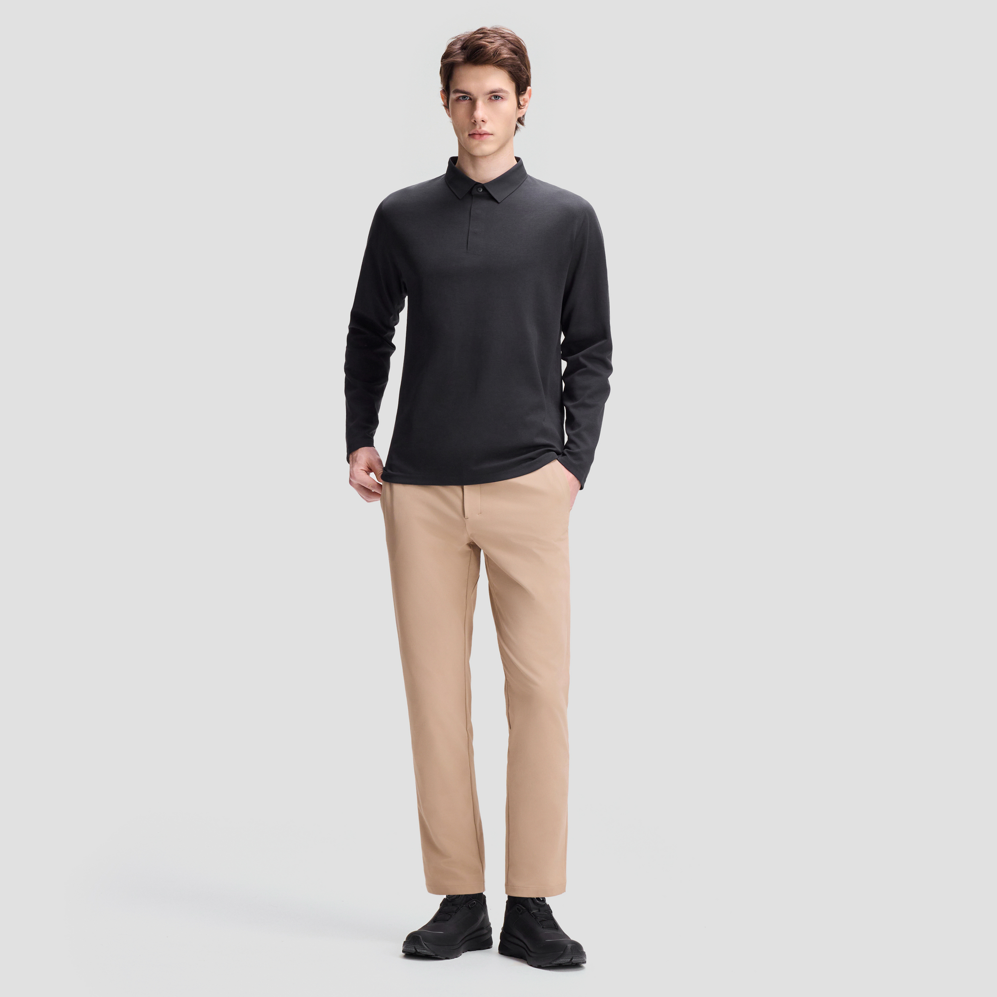 Men's Dualis Long Sleeve Polo Shirt