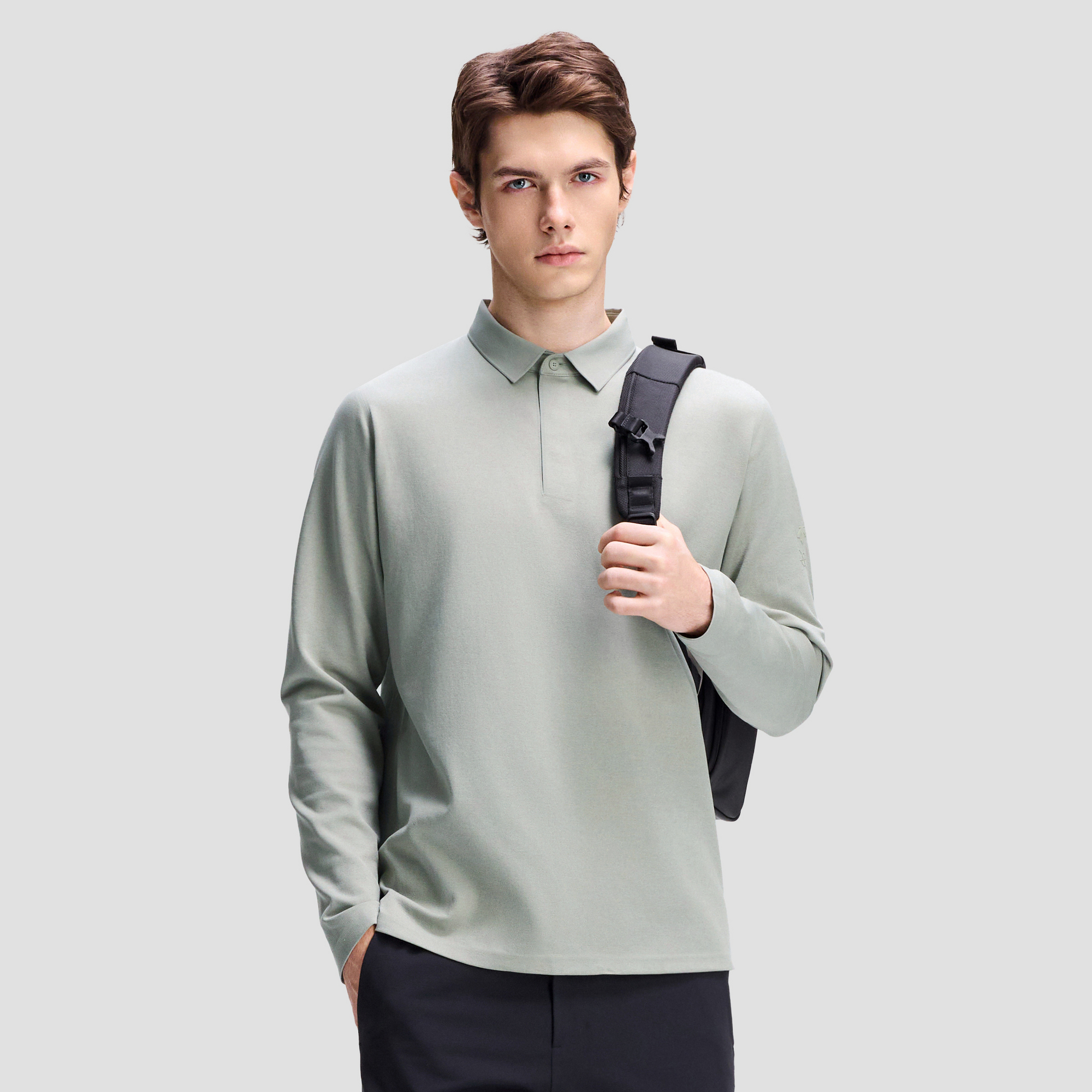 Men's Dualis Long Sleeve Polo Shirt
