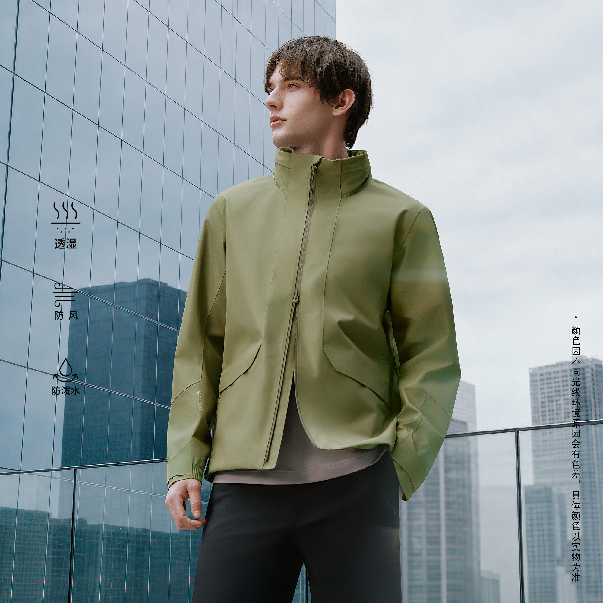 DUALIS MEN WOVEN JACKET