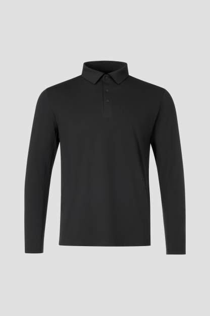 #BLACK
DUALIS Men Long Sleeve Polo