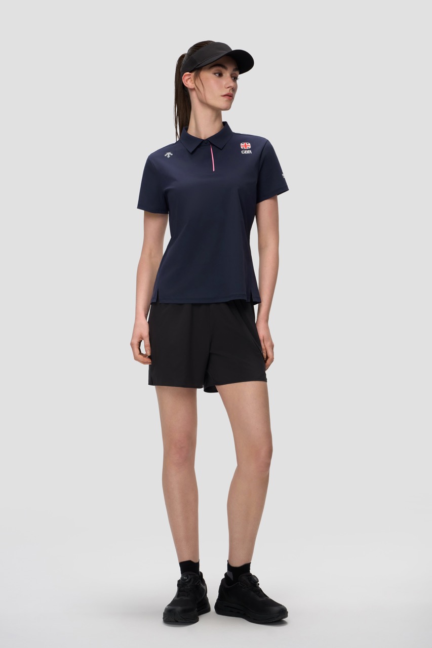 Women's Running Short-Sleeve Polo Shirt