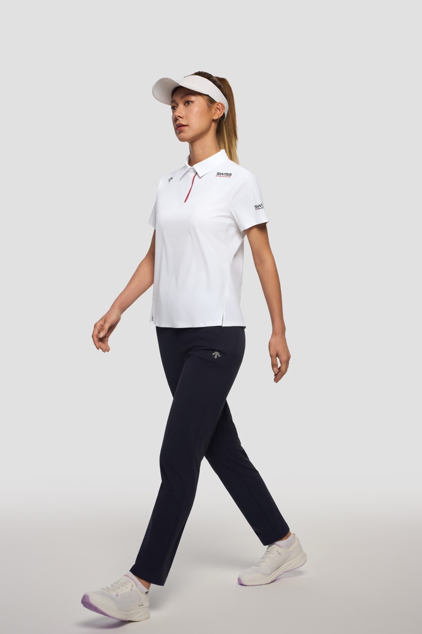 Women's Running Short-Sleeve Polo Shirt