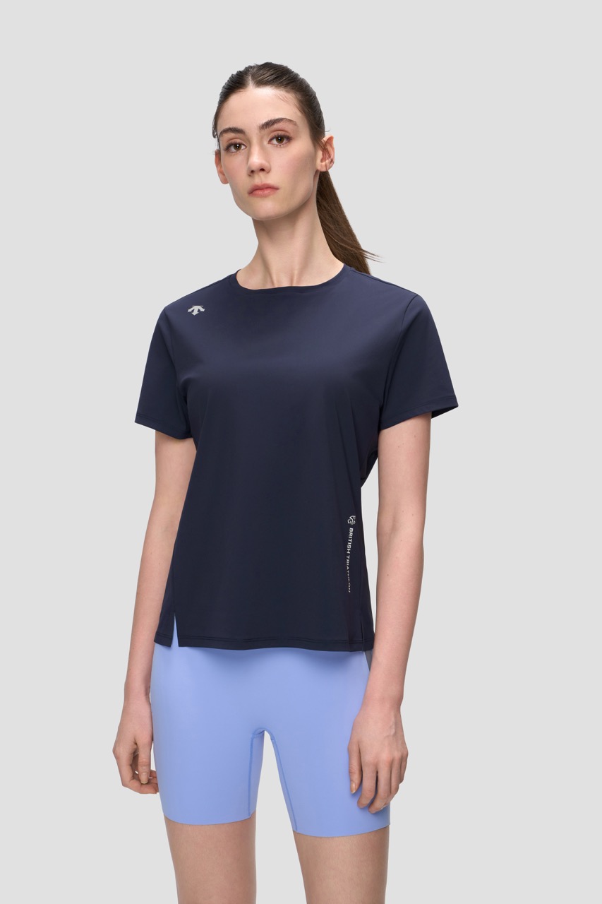 Women's Running Cool-Touch UV Protection Short-Sleeve Knit Shirt