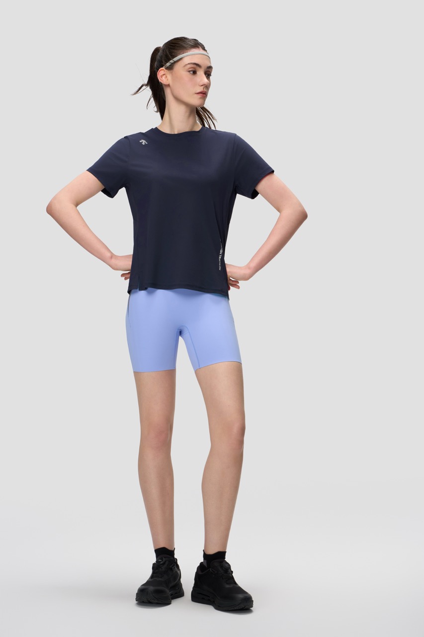 Women's Running Cool-Touch UV Protection Short-Sleeve Knit Shirt
