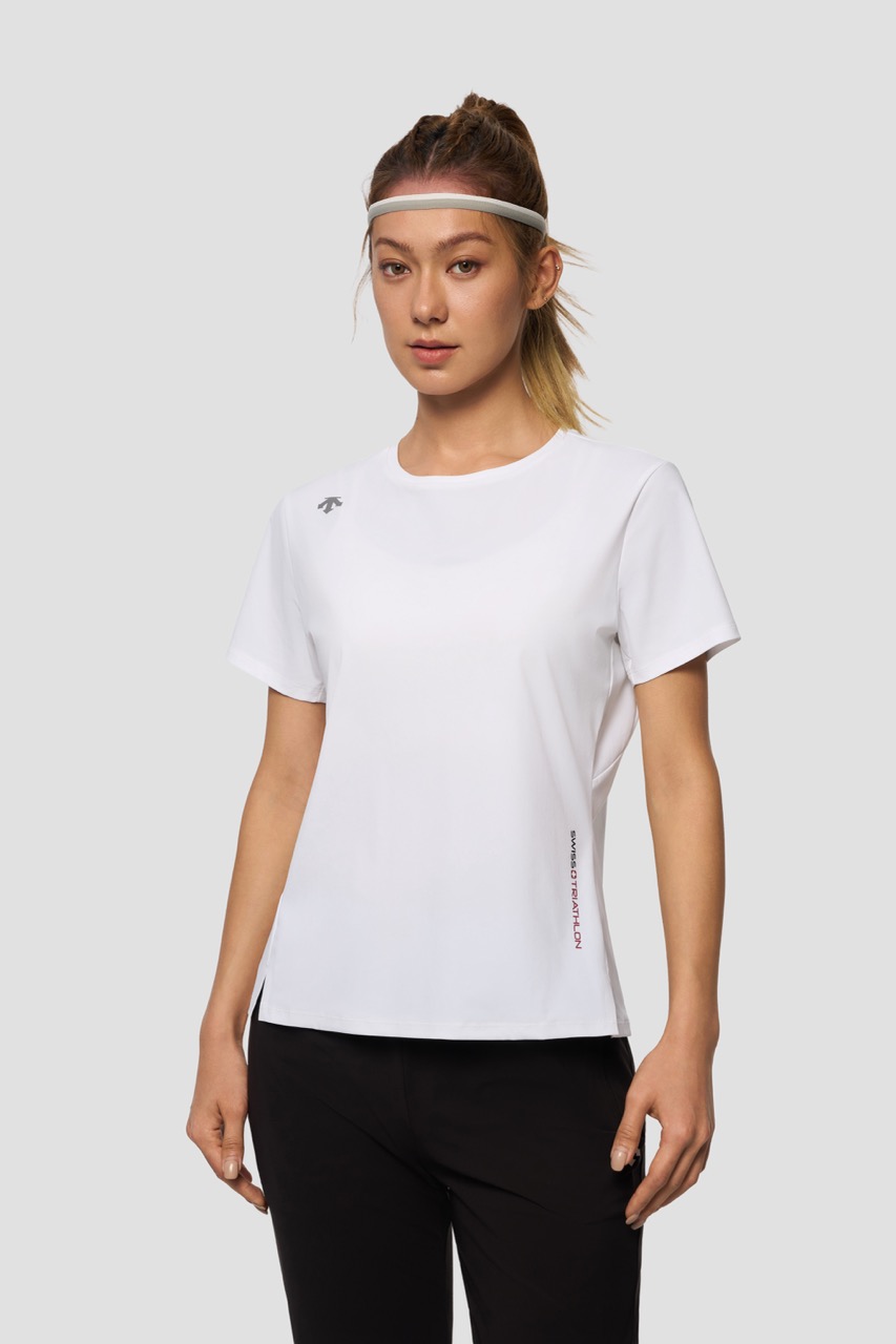 Women's Running Cool-Touch UV Protection Short-Sleeve Knit Shirt