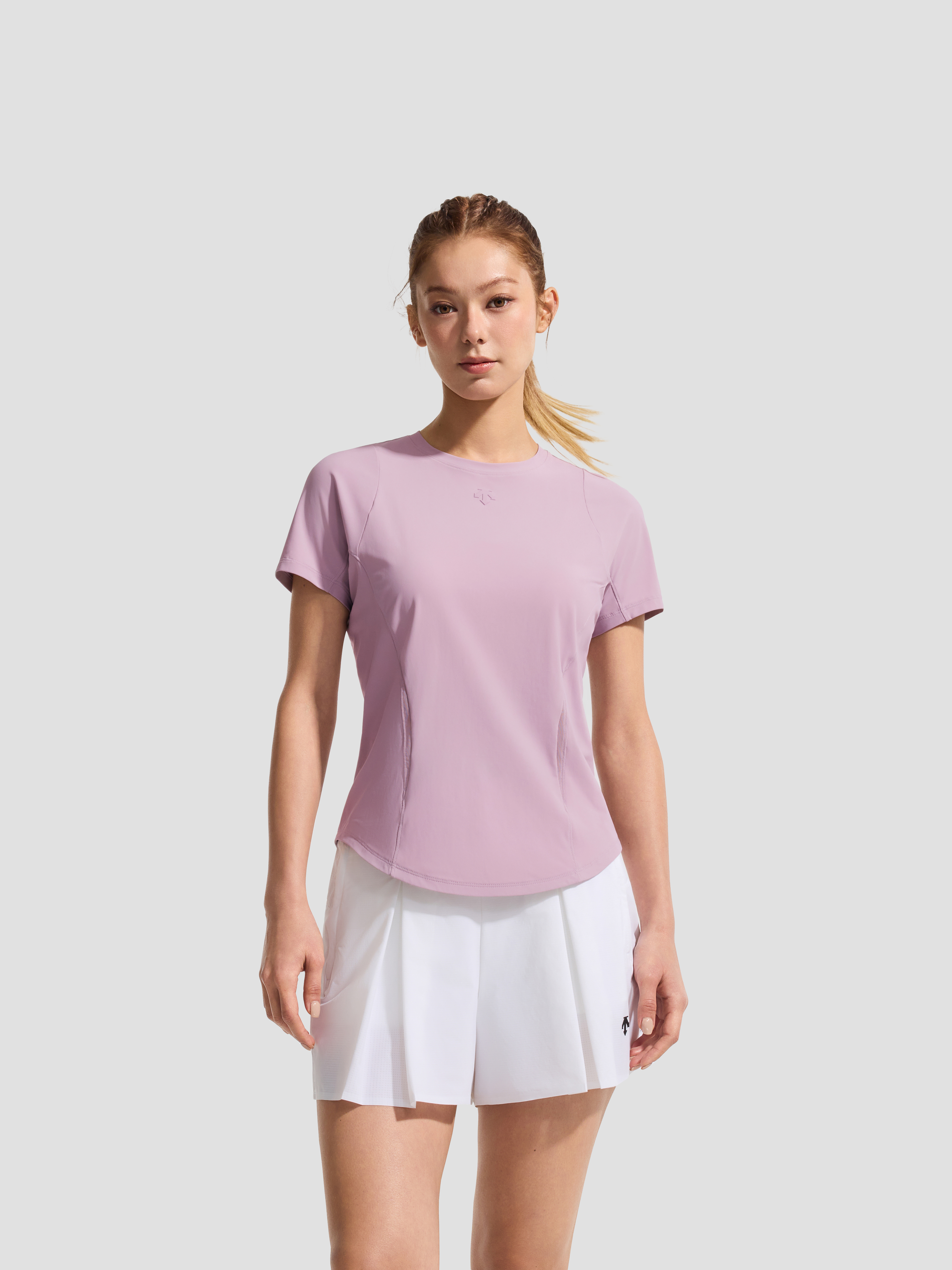 TRAINING Women Short Sleeve Knit T-Shirt