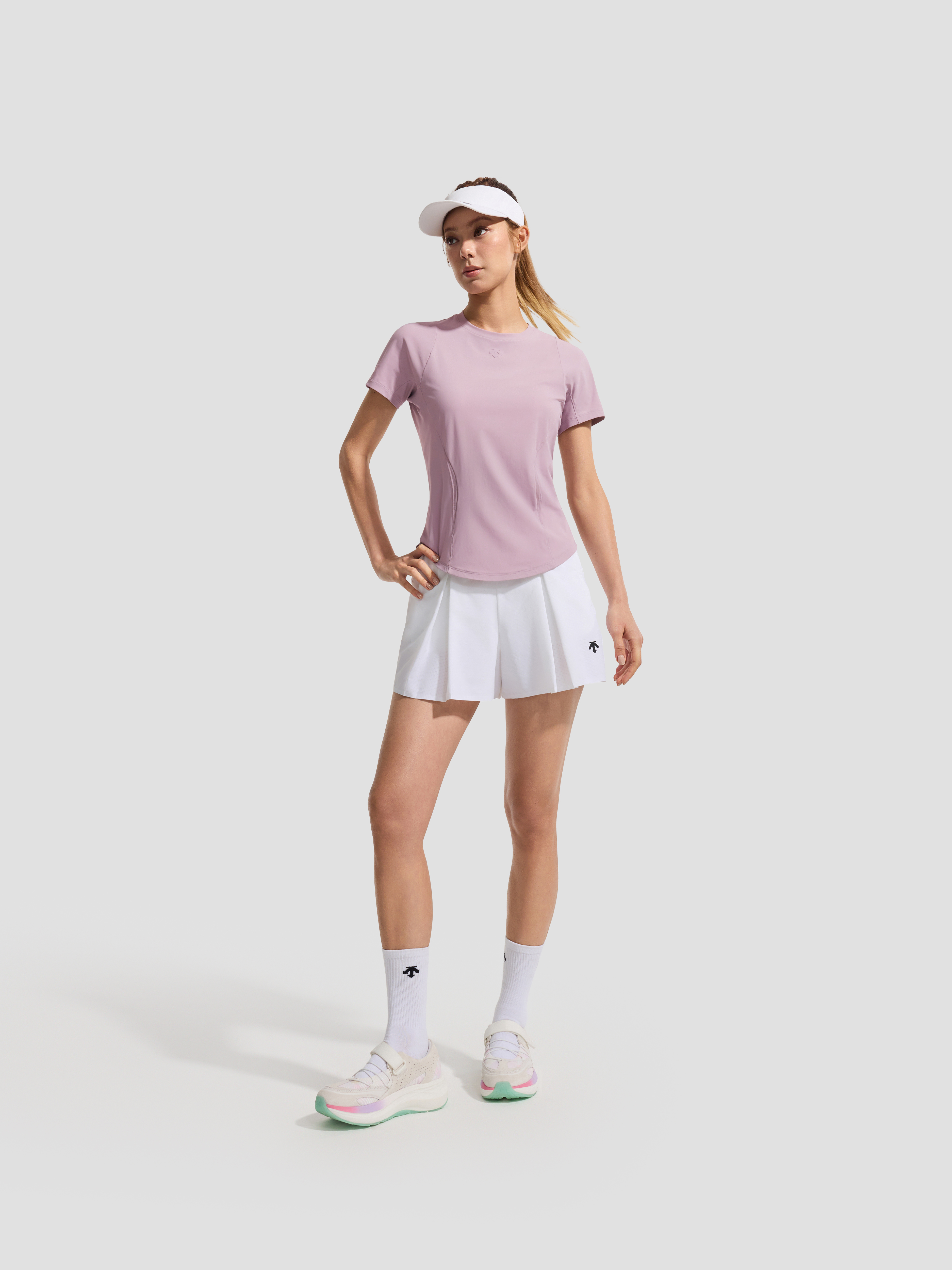 TRAINING Women Short Sleeve Knit T-Shirt