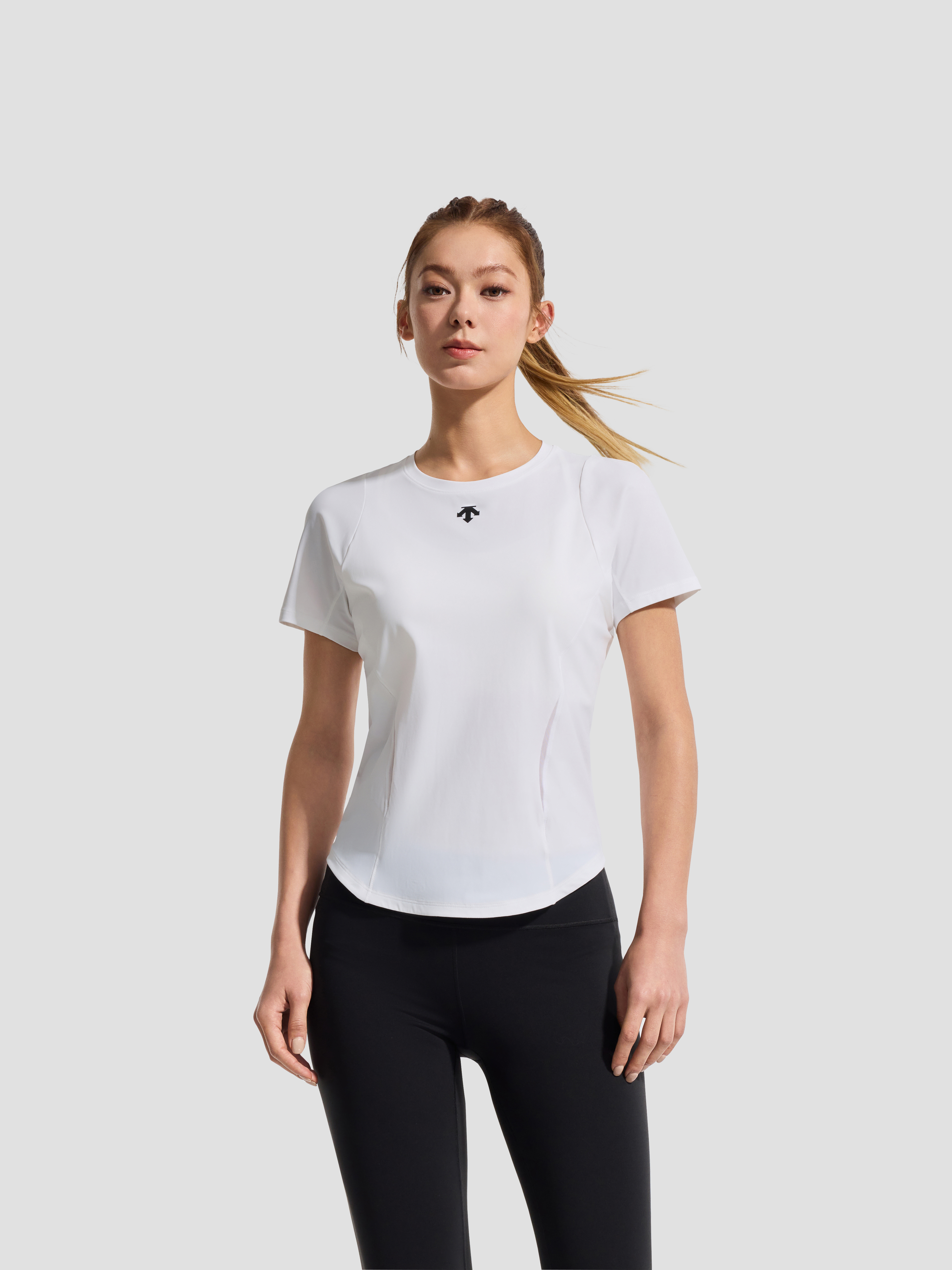 TRAINING Women Short Sleeve Knit T-Shirt