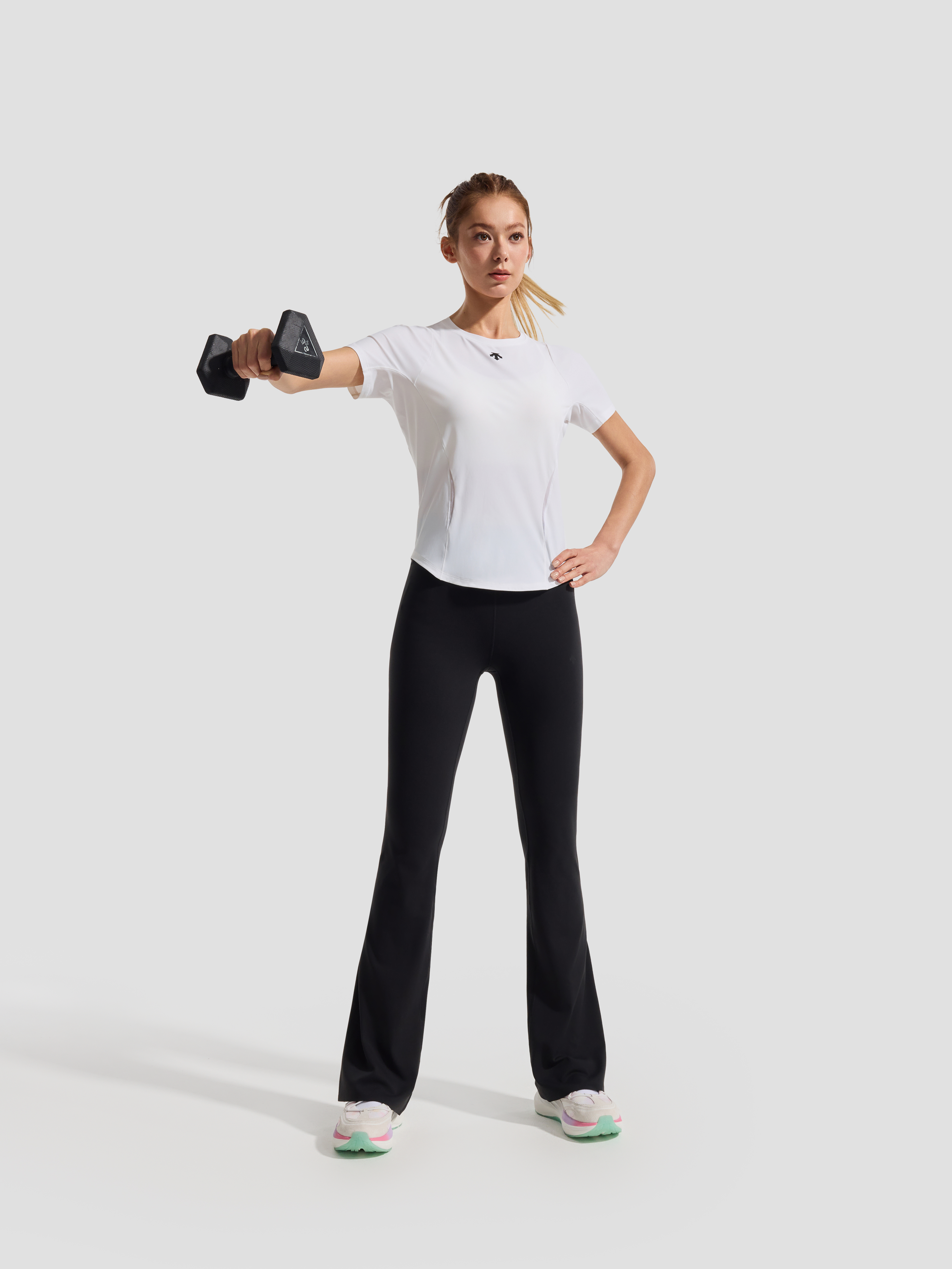 TRAINING Women Short Sleeve Knit T-Shirt