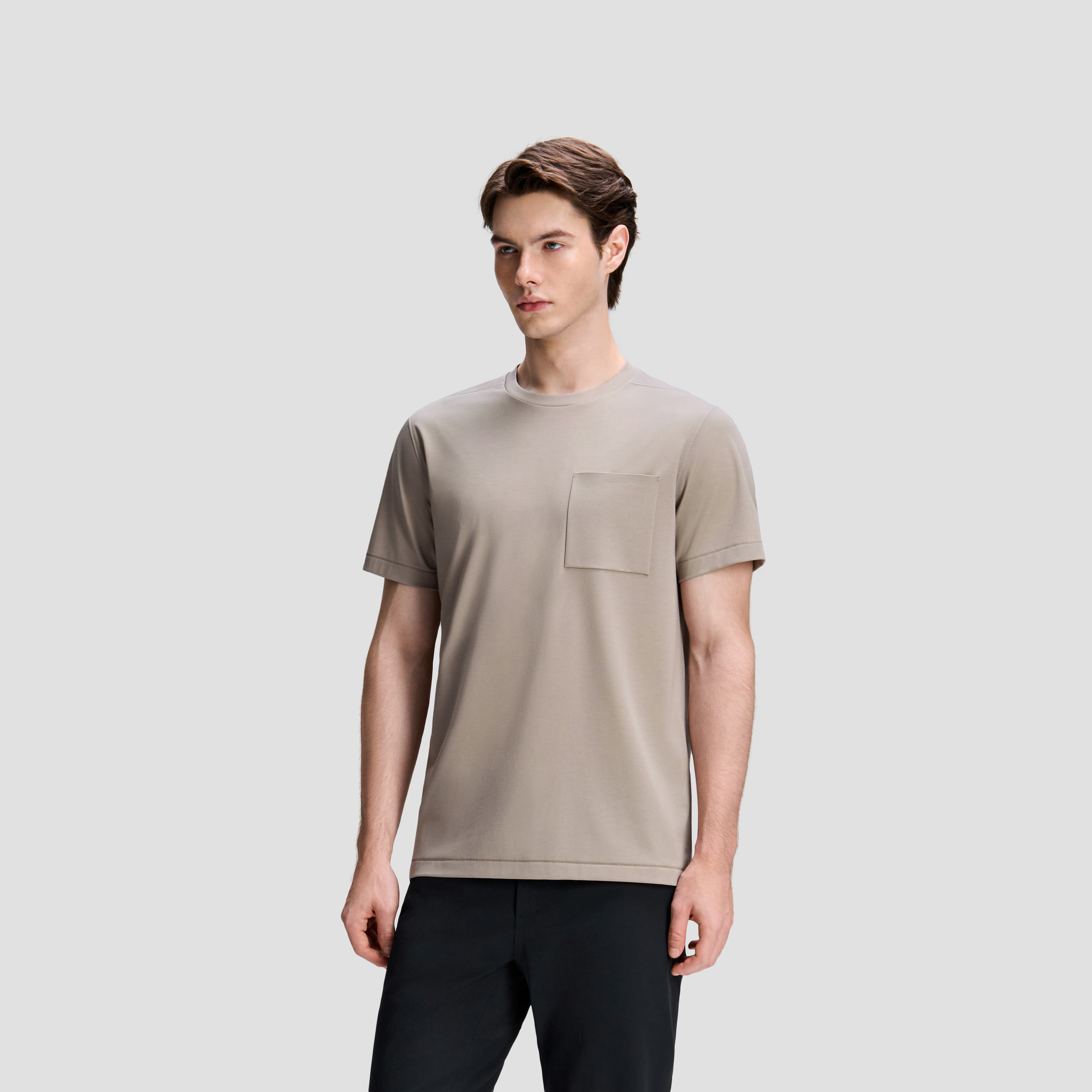 DUALIS Men Short Sleeve Knit T-Shirt