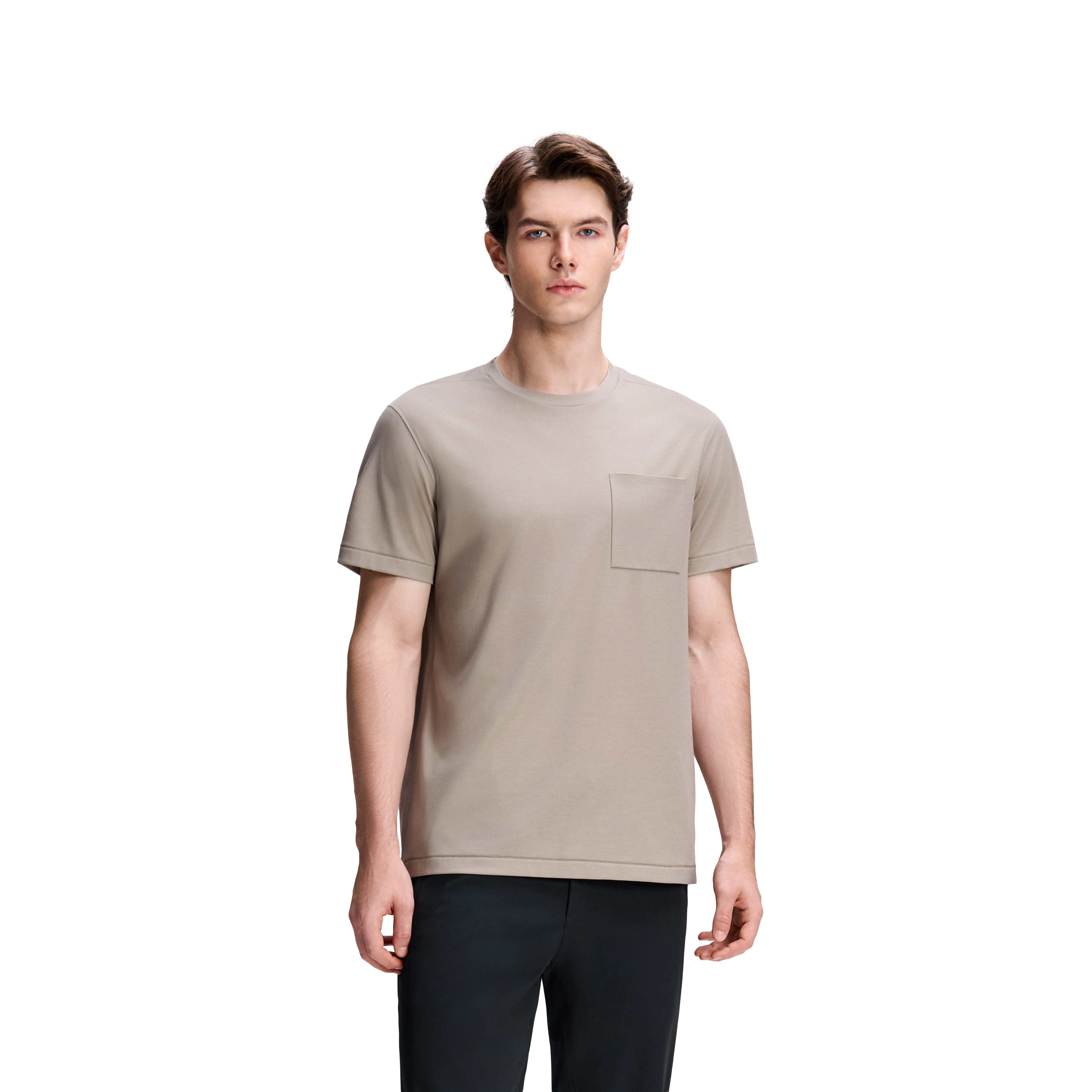 DUALIS Men Short Sleeve Knit T-Shirt