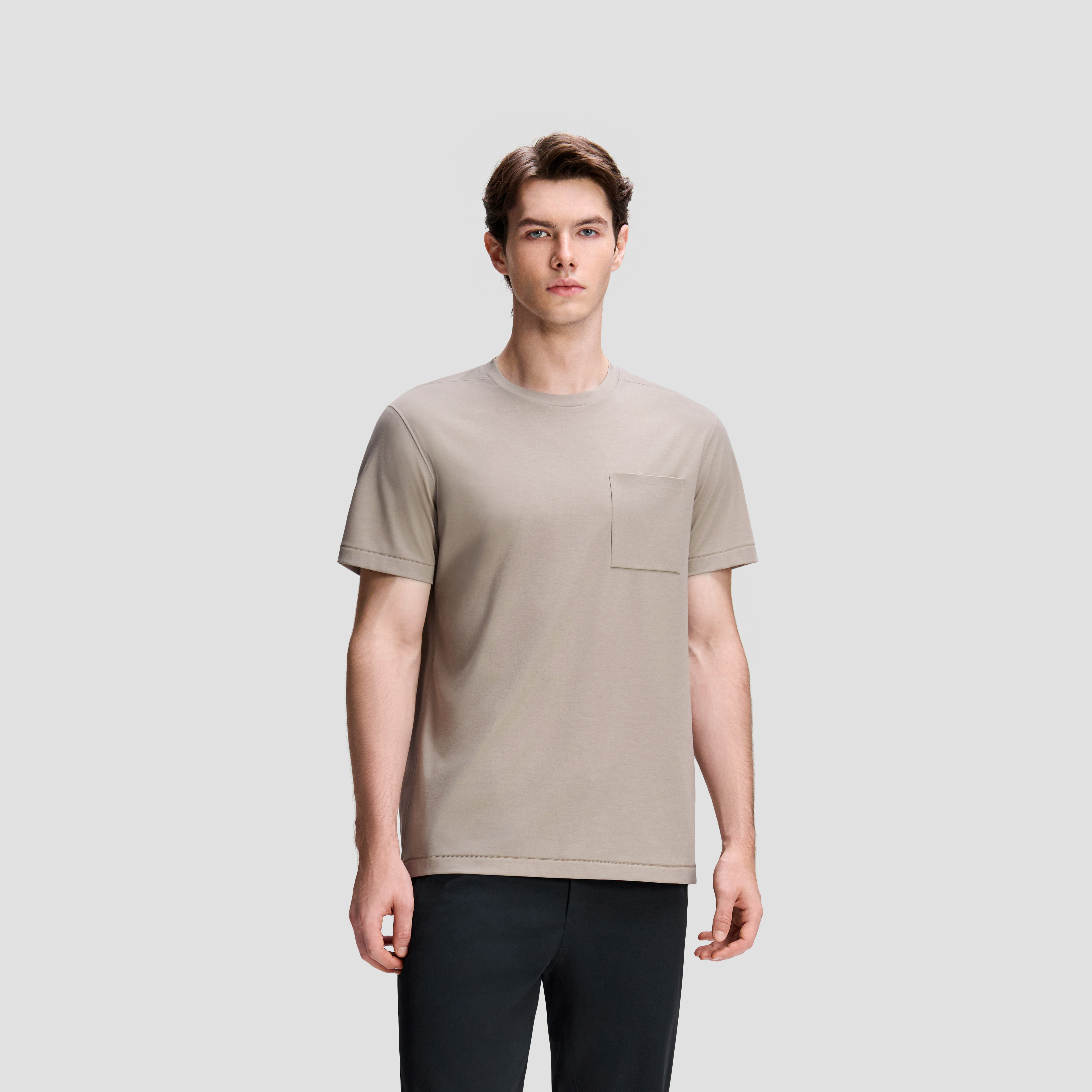 DUALIS Men Short Sleeve Knit T-Shirt