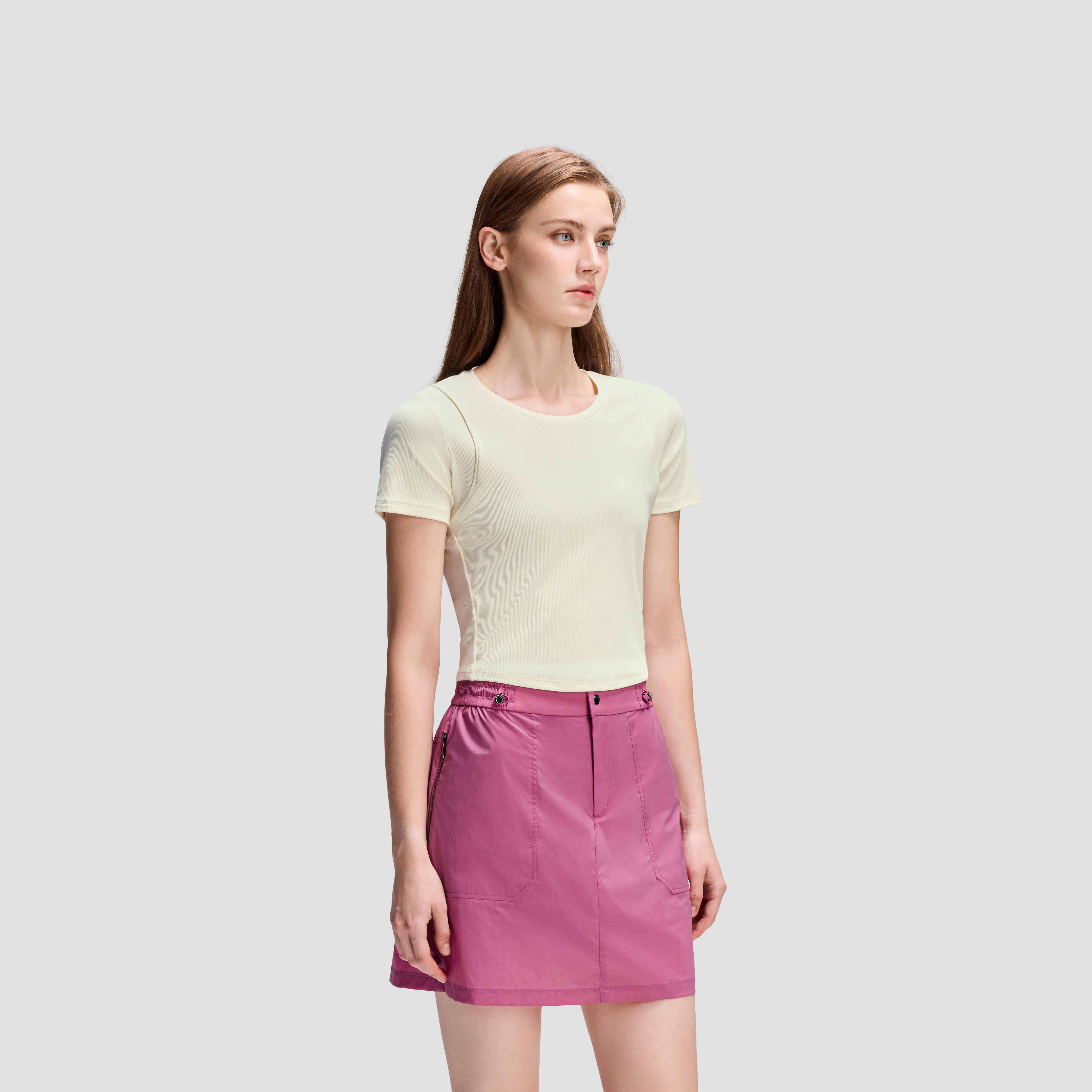 WOMEN'S STUDIO Women Short Sleeve Knit T-Shirt