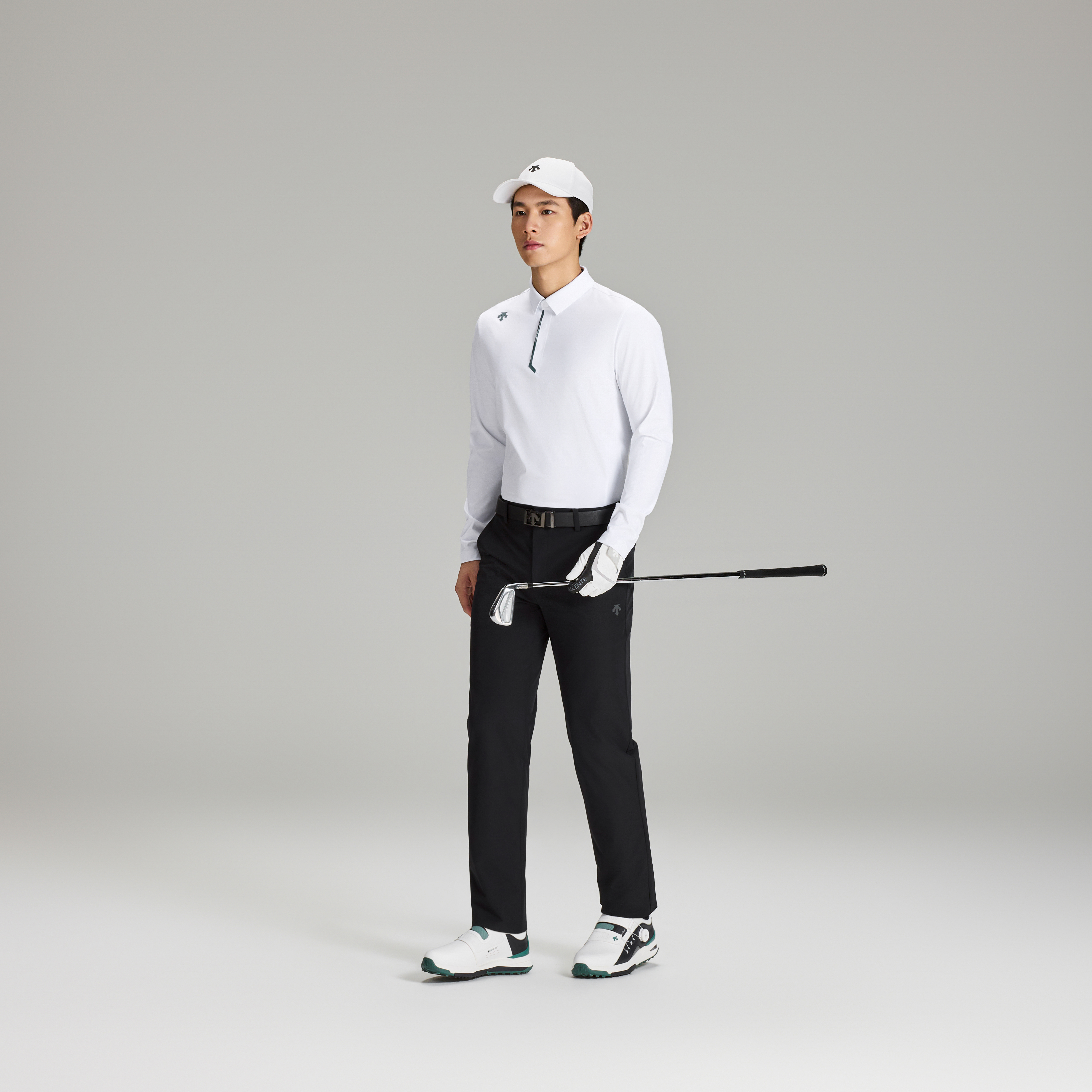 Men's GOLF UV-Protective Long Sleeve Polo Shirt