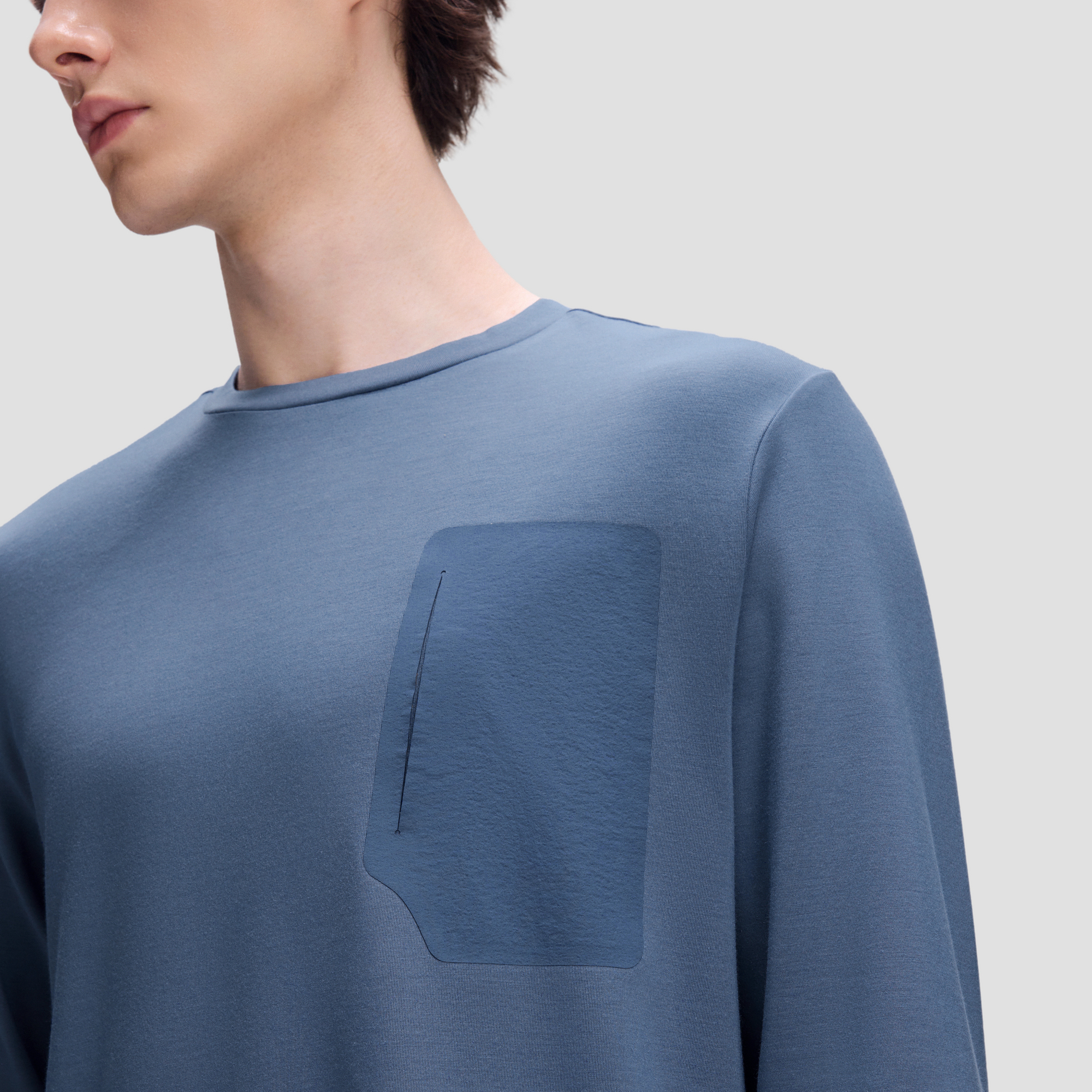 Men's DUALIS Long Sleeve Knit T-Shirt