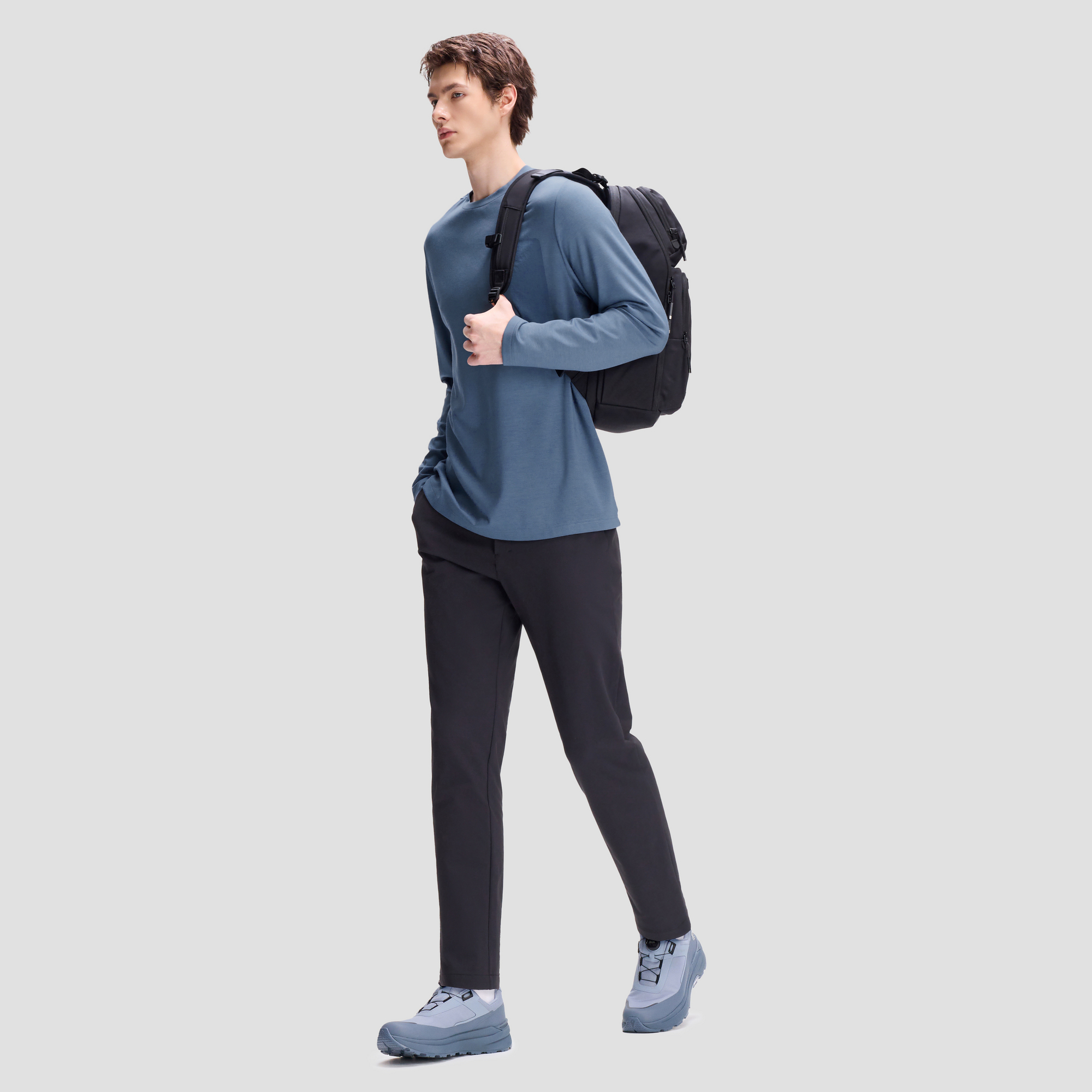 Men's DUALIS Long Sleeve Knit T-Shirt