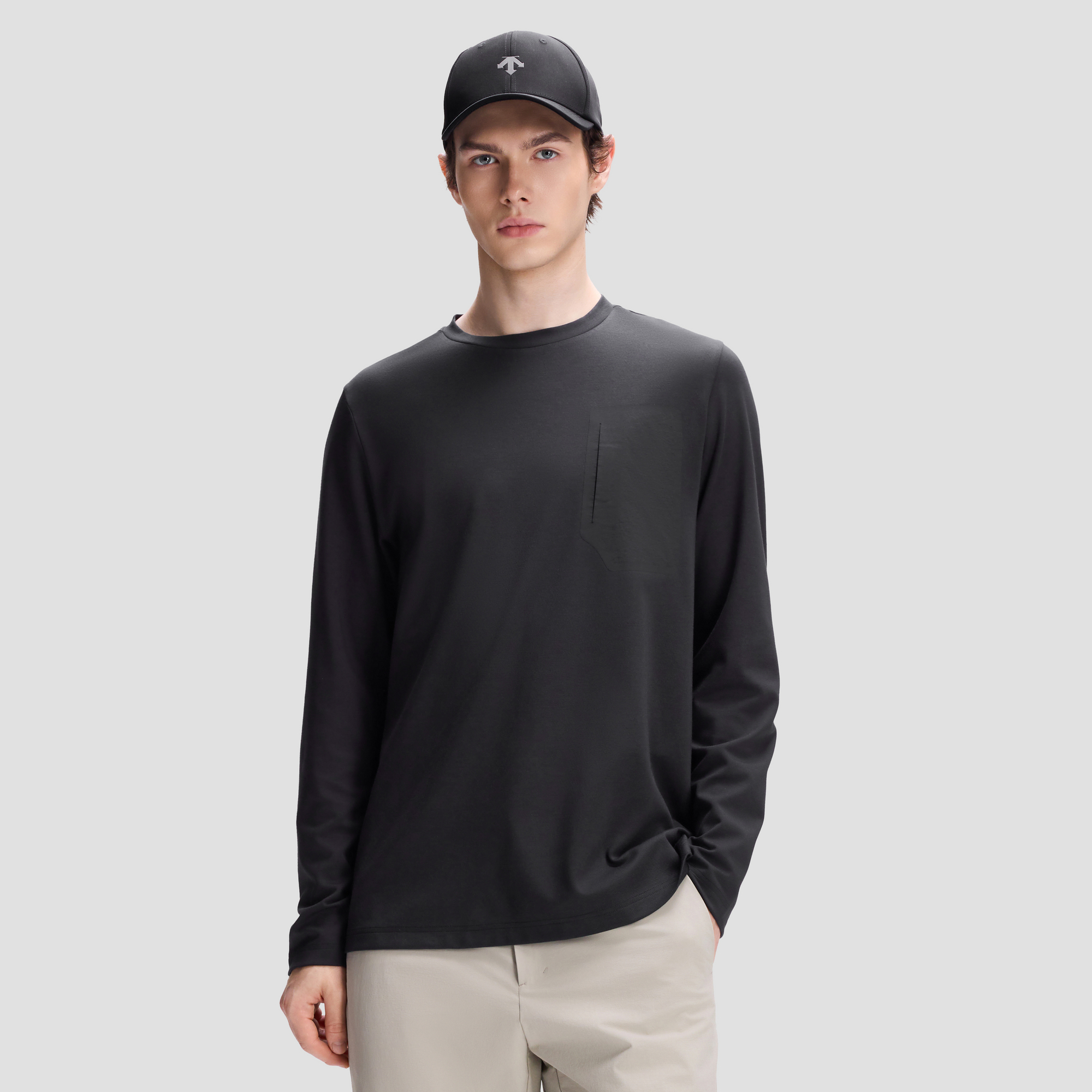 Men's DUALIS Long Sleeve Knit T-Shirt