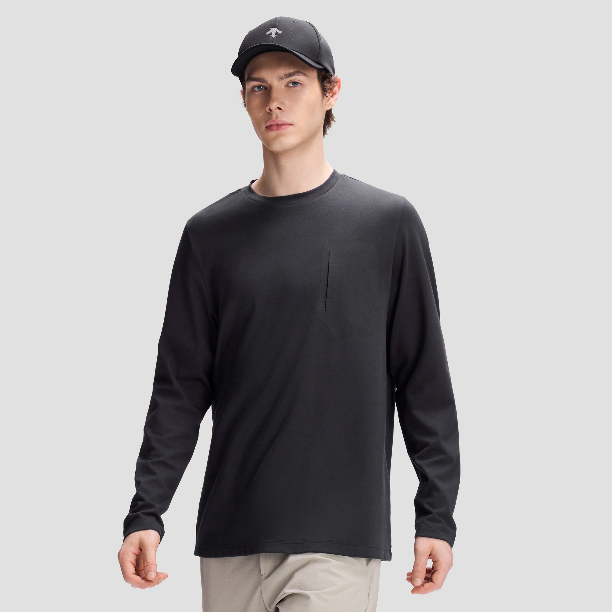 Men's DUALIS Long Sleeve Knit T-Shirt