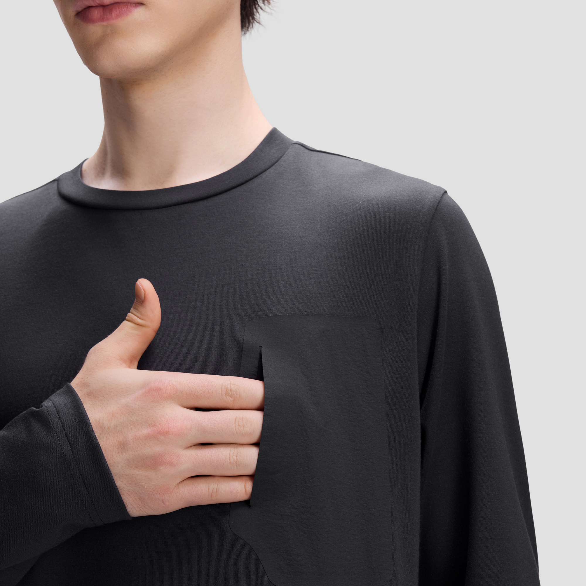 Men's DUALIS Long Sleeve Knit T-Shirt