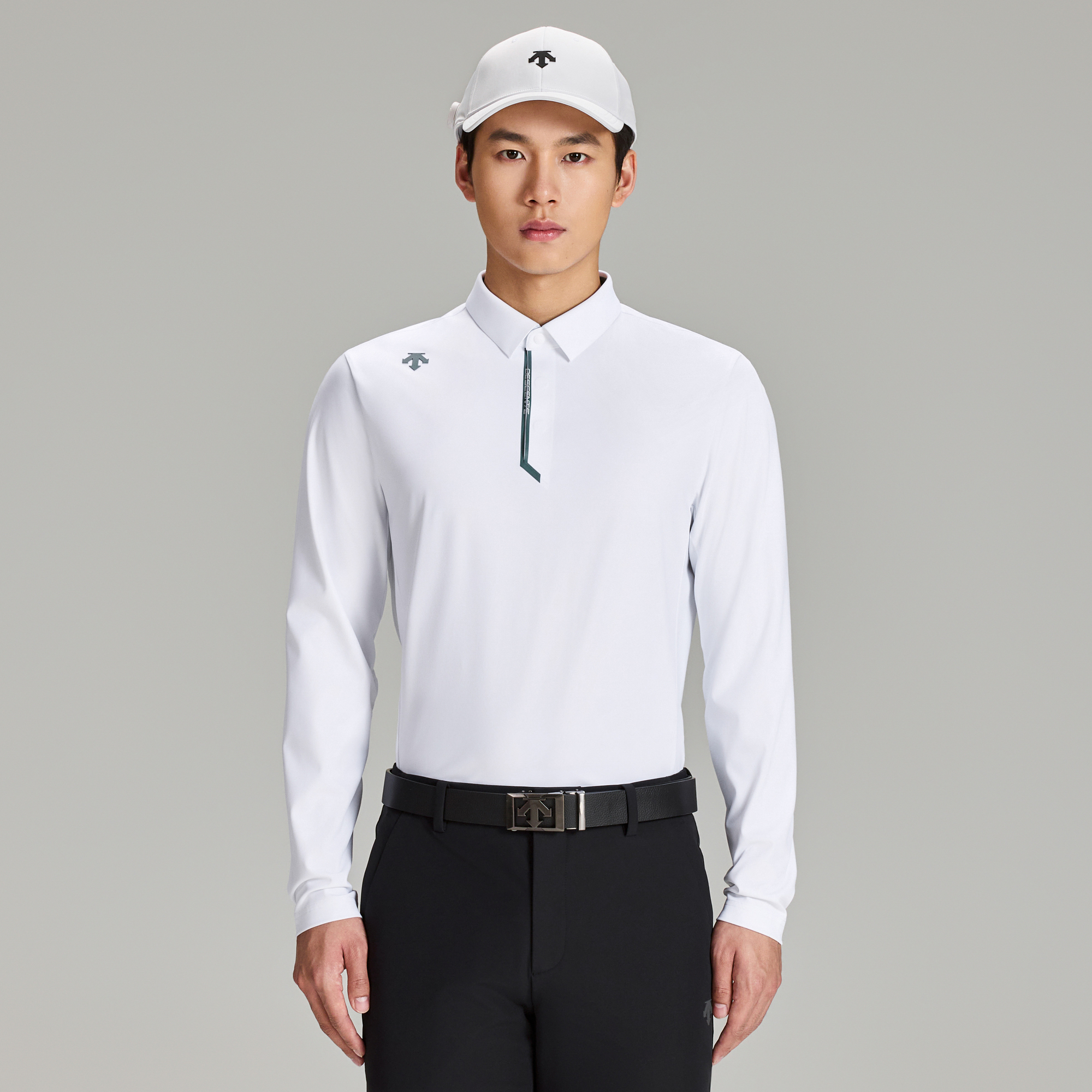 Men's GOLF UV-Protective Long Sleeve Polo Shirt