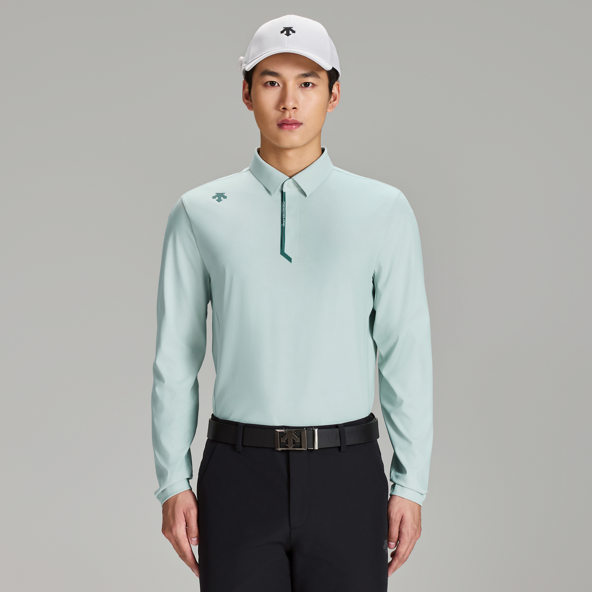 Men's GOLF UV-Protective Long Sleeve Polo Shirt