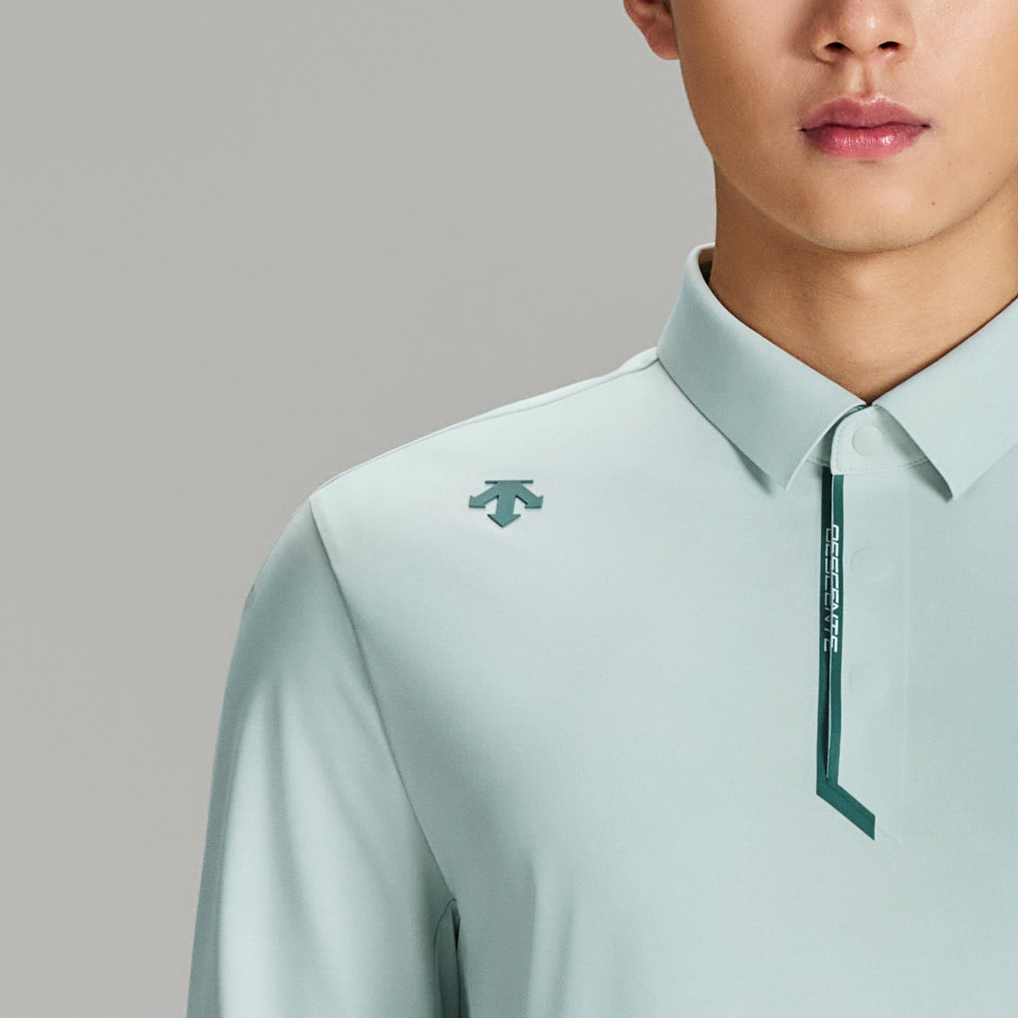 Men's GOLF UV-Protective Long Sleeve Polo Shirt