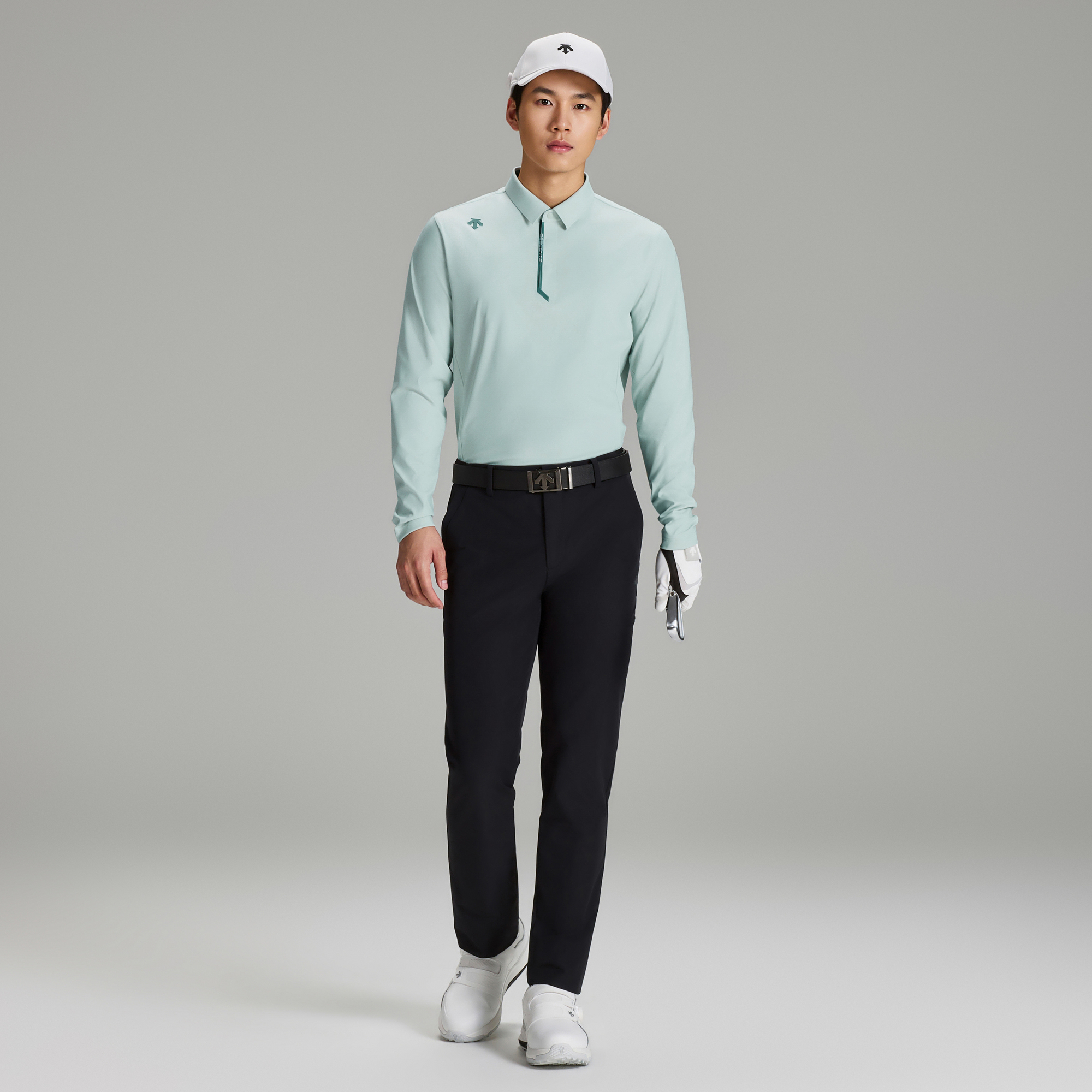 Men's GOLF UV-Protective Long Sleeve Polo Shirt