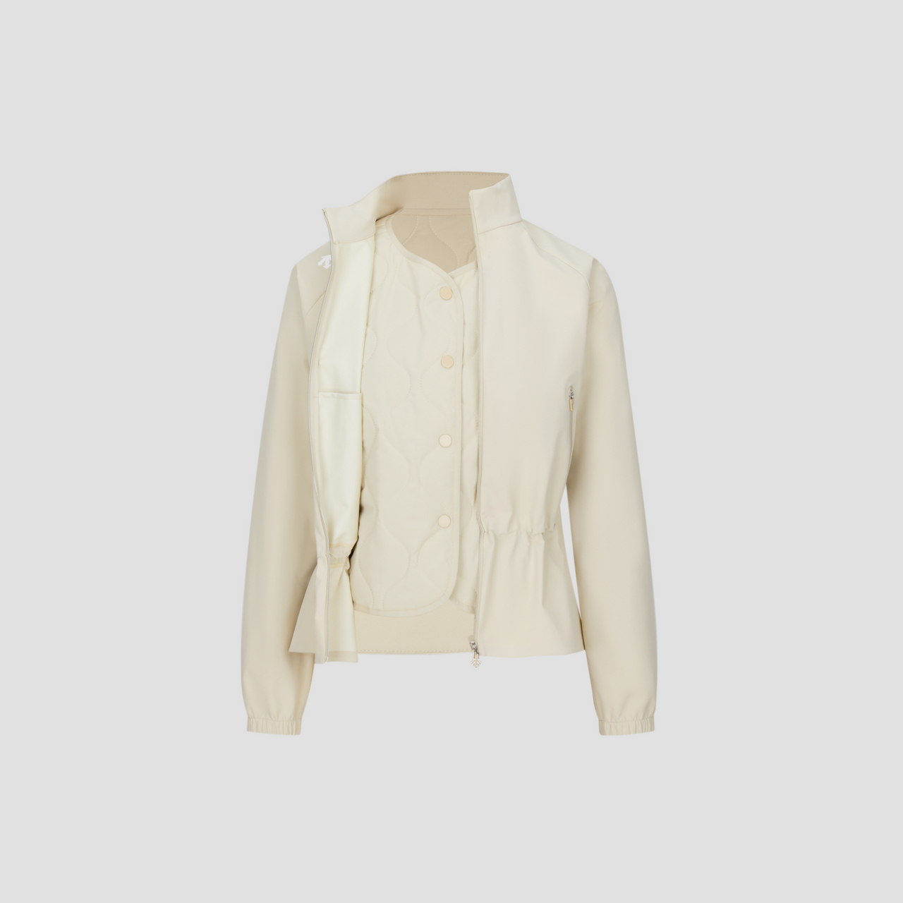 GOLF PRO Women 2in1 Woven Jacket
#BURGUNDY