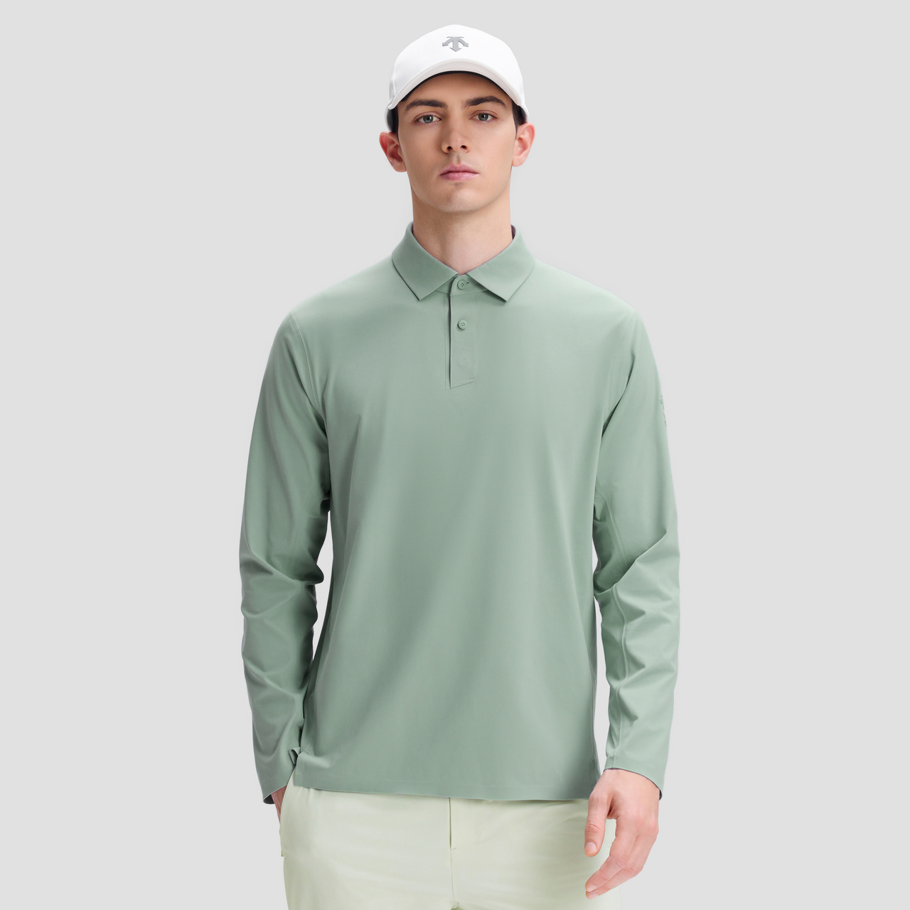 DUALIS Men Long Sleeve Polo Tee