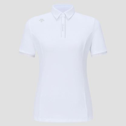 Women's Golf Princess Seam Ribbed Sleeve Short-Sleeve Polo Shirt