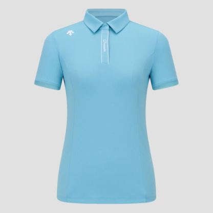 Women's Golf Princess Seam Ribbed Sleeve Short-Sleeve Polo Shirt