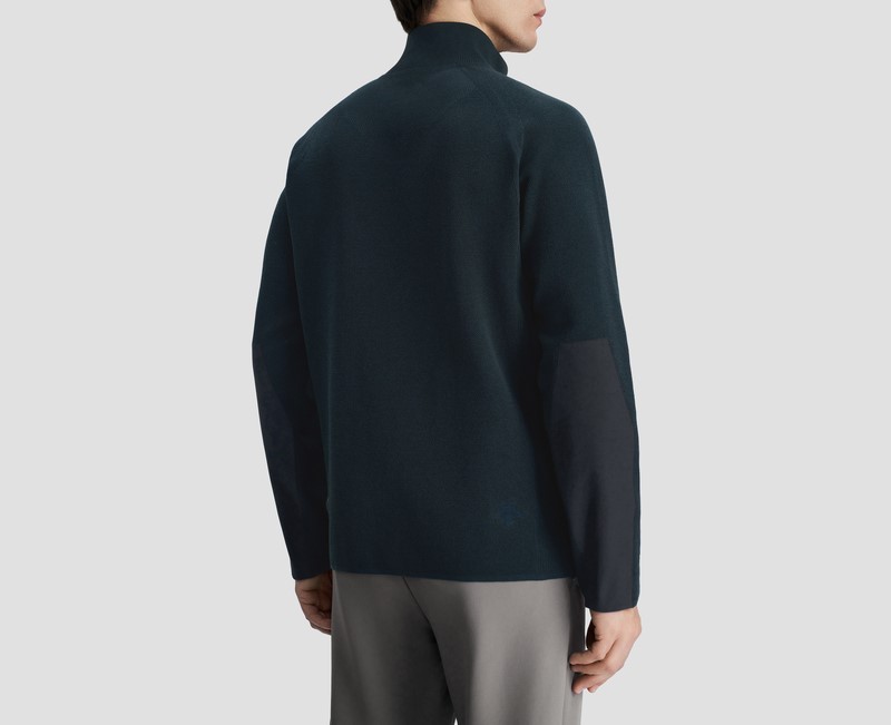 DUALIS MEN KNIT ZIP JACKET